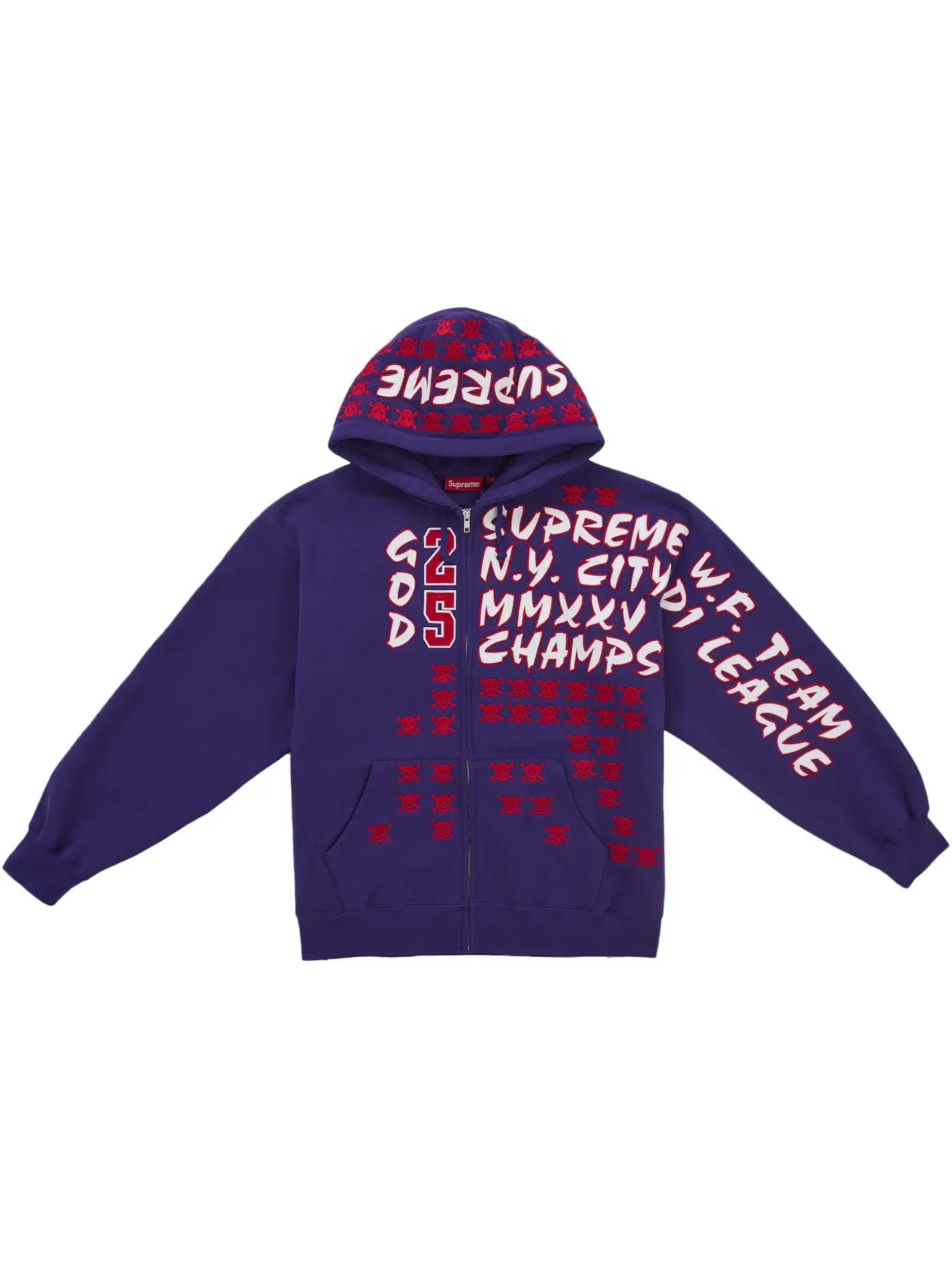 Мужская худи на молнии League Champs Supreme — изображение 1 из 1, фиолетовый