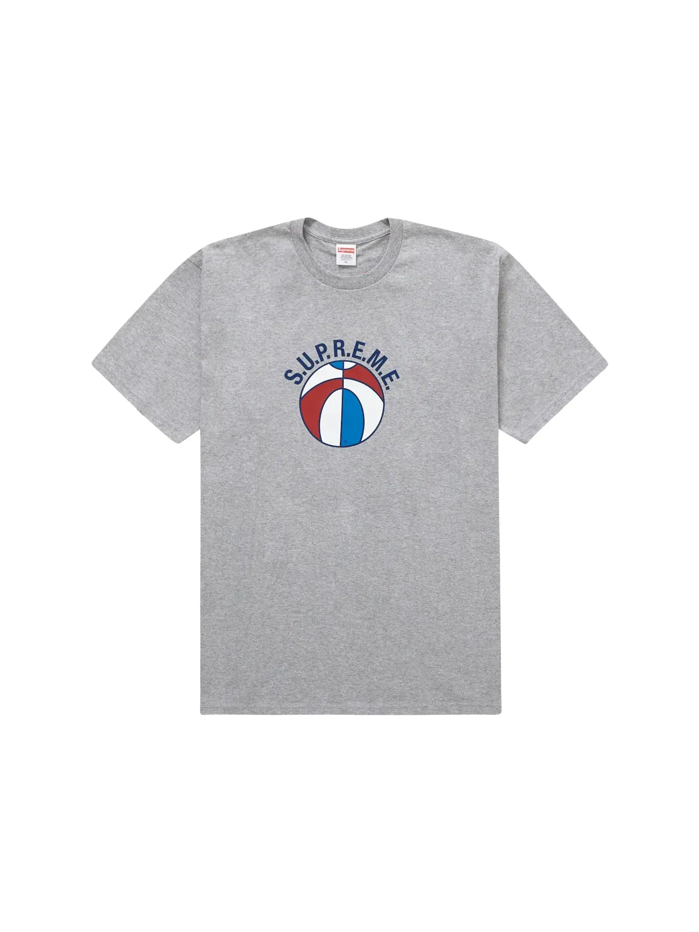 Мужская футболка с принтом Supreme League Tee Supreme — изображение 1 из 1, серый