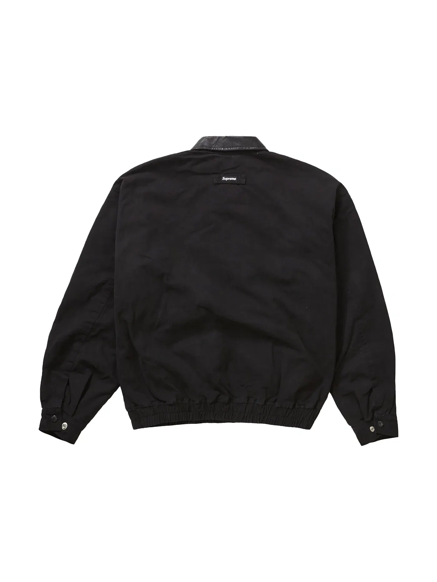 Мужская куртка-утилитарка из кожи Supreme Jacket — изображение 3 из 3, черный