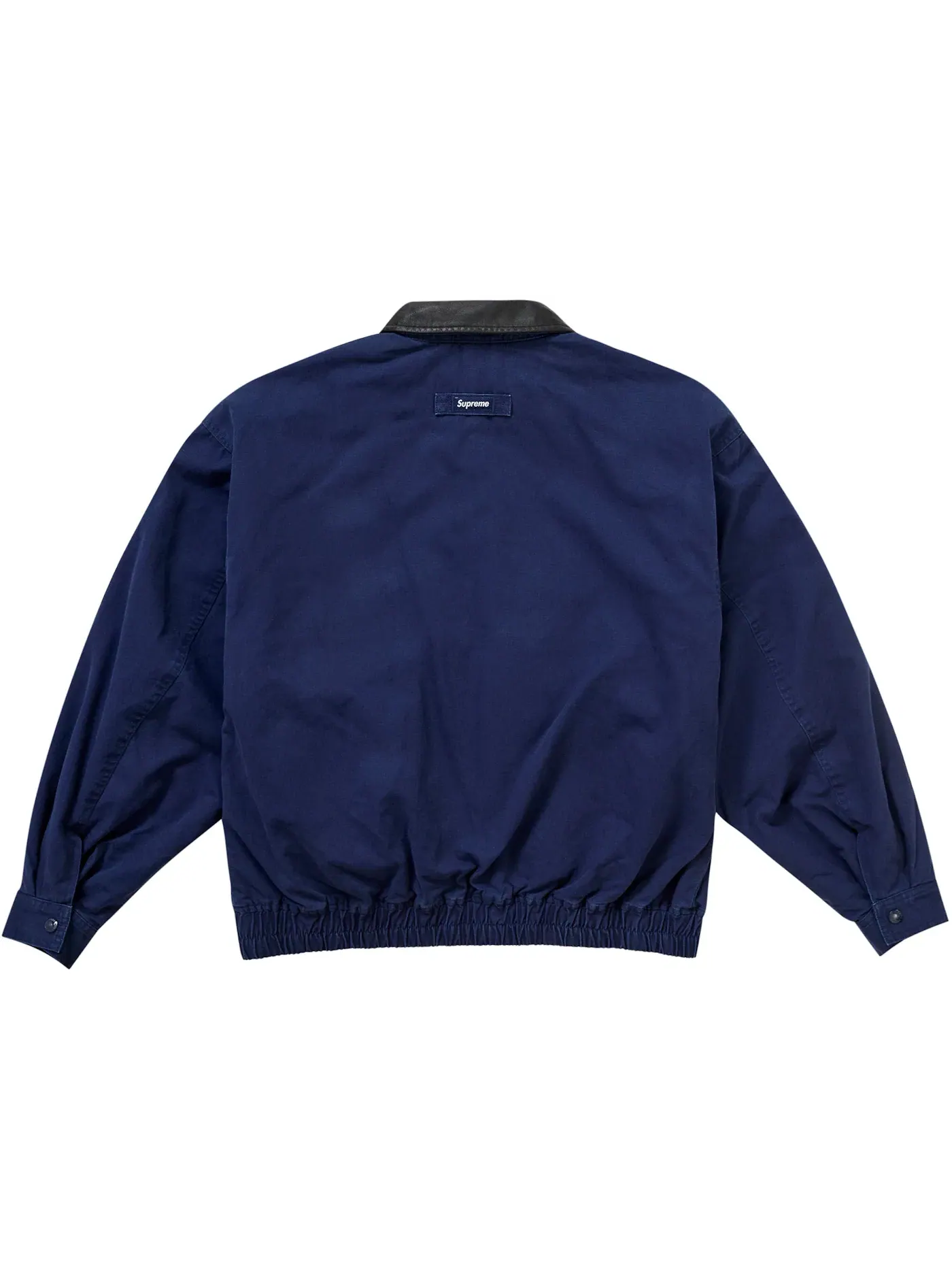 Мужская куртка-утилити с кожаным воротником Supreme FW24 — изображение 2 из 3, темно-синий