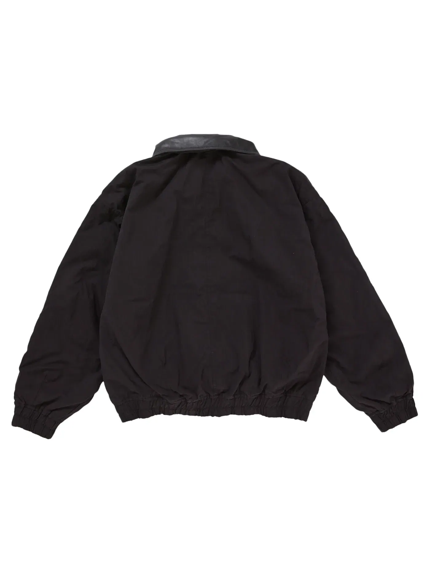 Мужская куртка с кожаным воротником Supreme Jacket (SS25) — изображение 3 из 3, черный