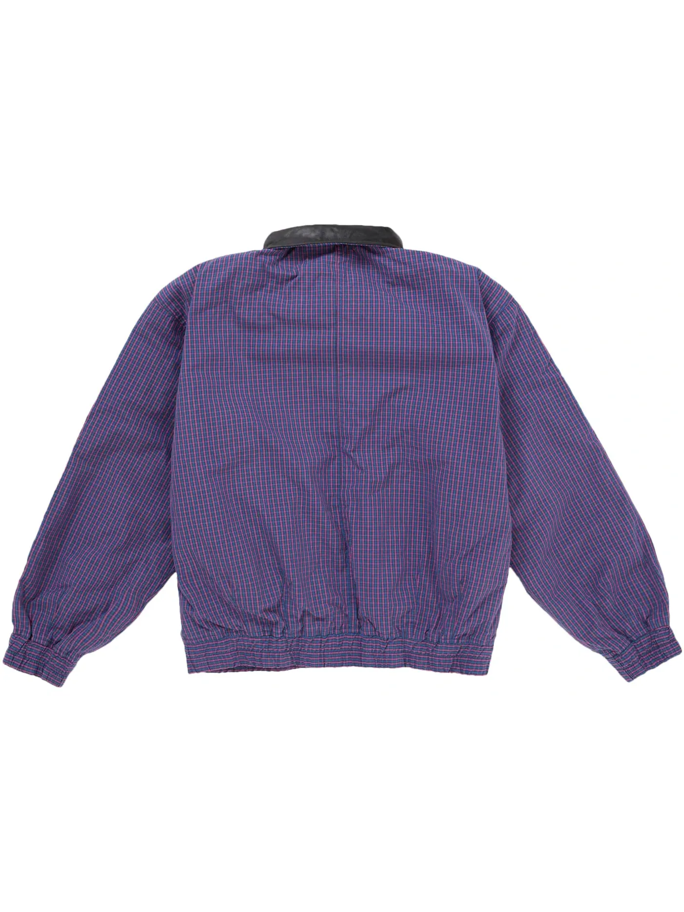 Мужская куртка с воротником из кожи Supreme Jacket (SS25) — изображение 4 из 4, синий
