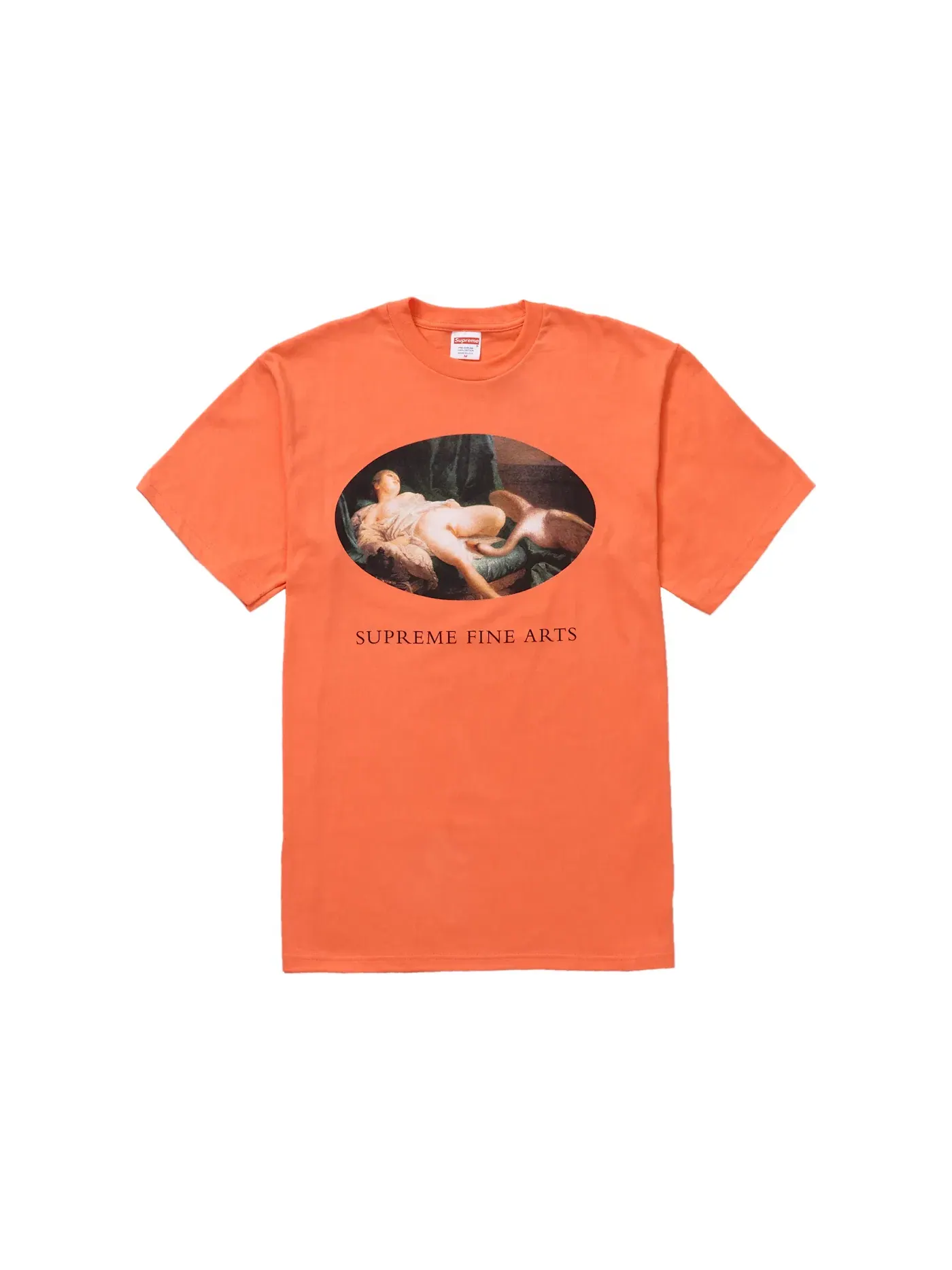 Мужская футболка с принтом Supreme Tee — изображение 1 из 1, неоновый оранжевый