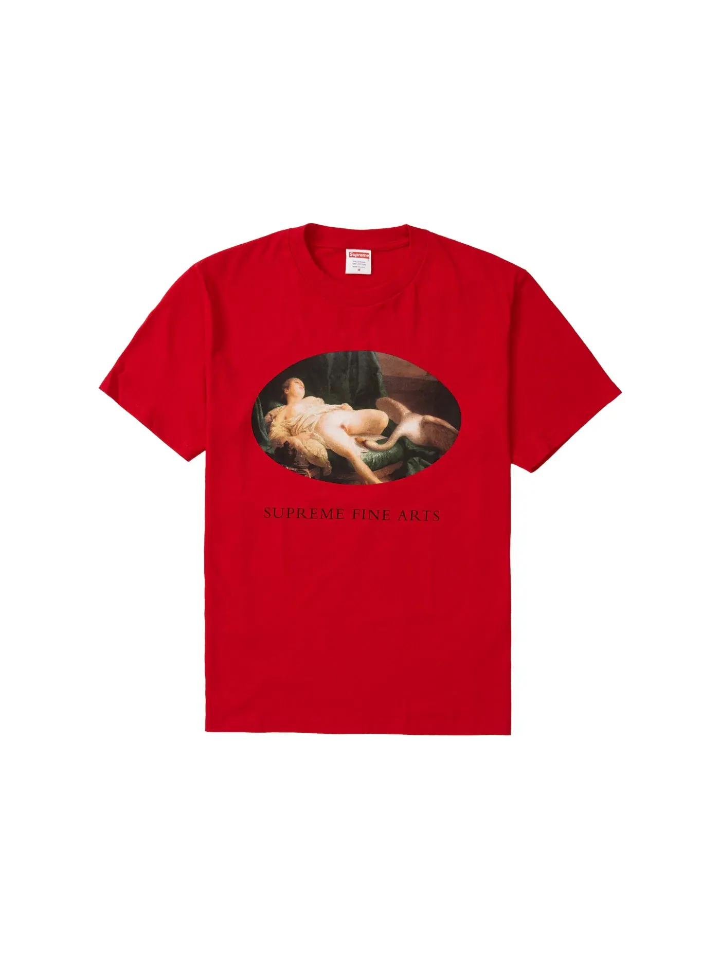 Мужская футболка с принтом Supreme Tee — изображение 1 из 1, красный