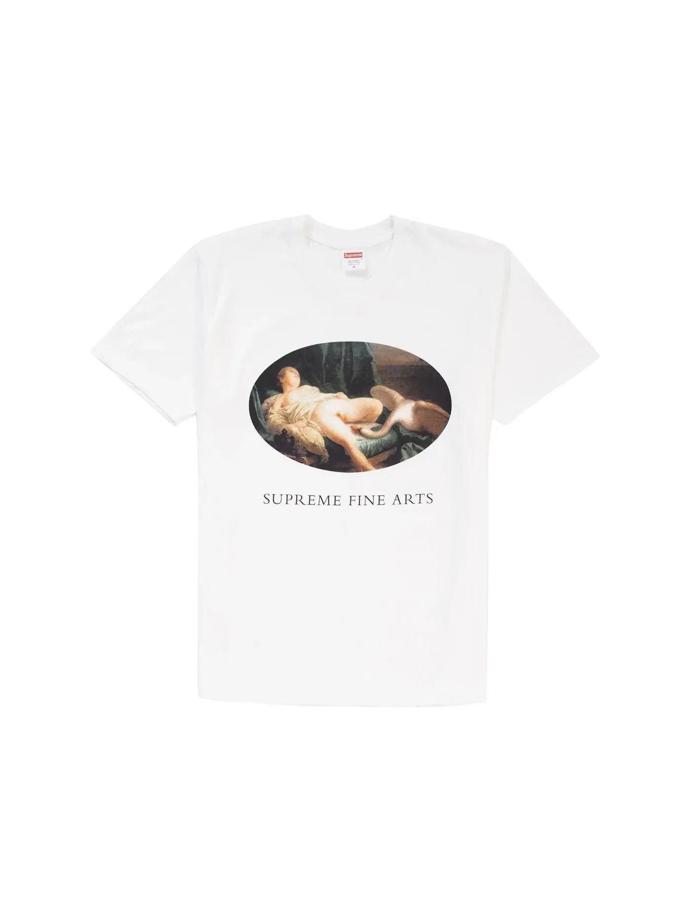 Мужская футболка с принтом Supreme Tee — изображение 1 из 1, белый