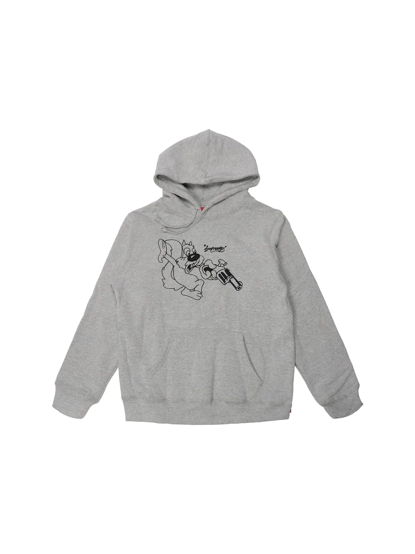 Мужская худи с капюшоном Supreme Sweatshirt — изображение 1 из 2, серый