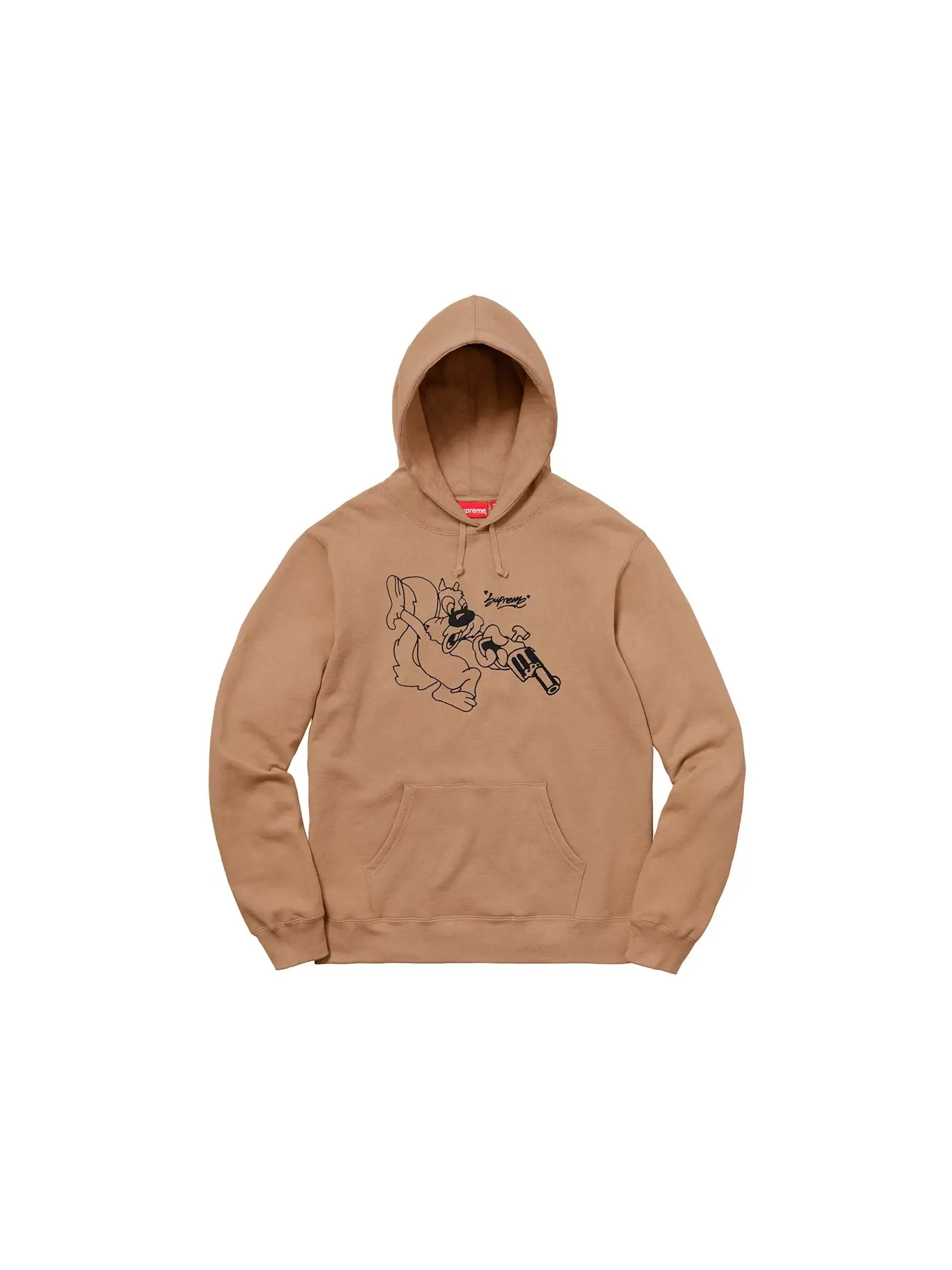 Мужская худи с капюшоном Supreme Sweatshirt — изображение 1 из 2, коричневый