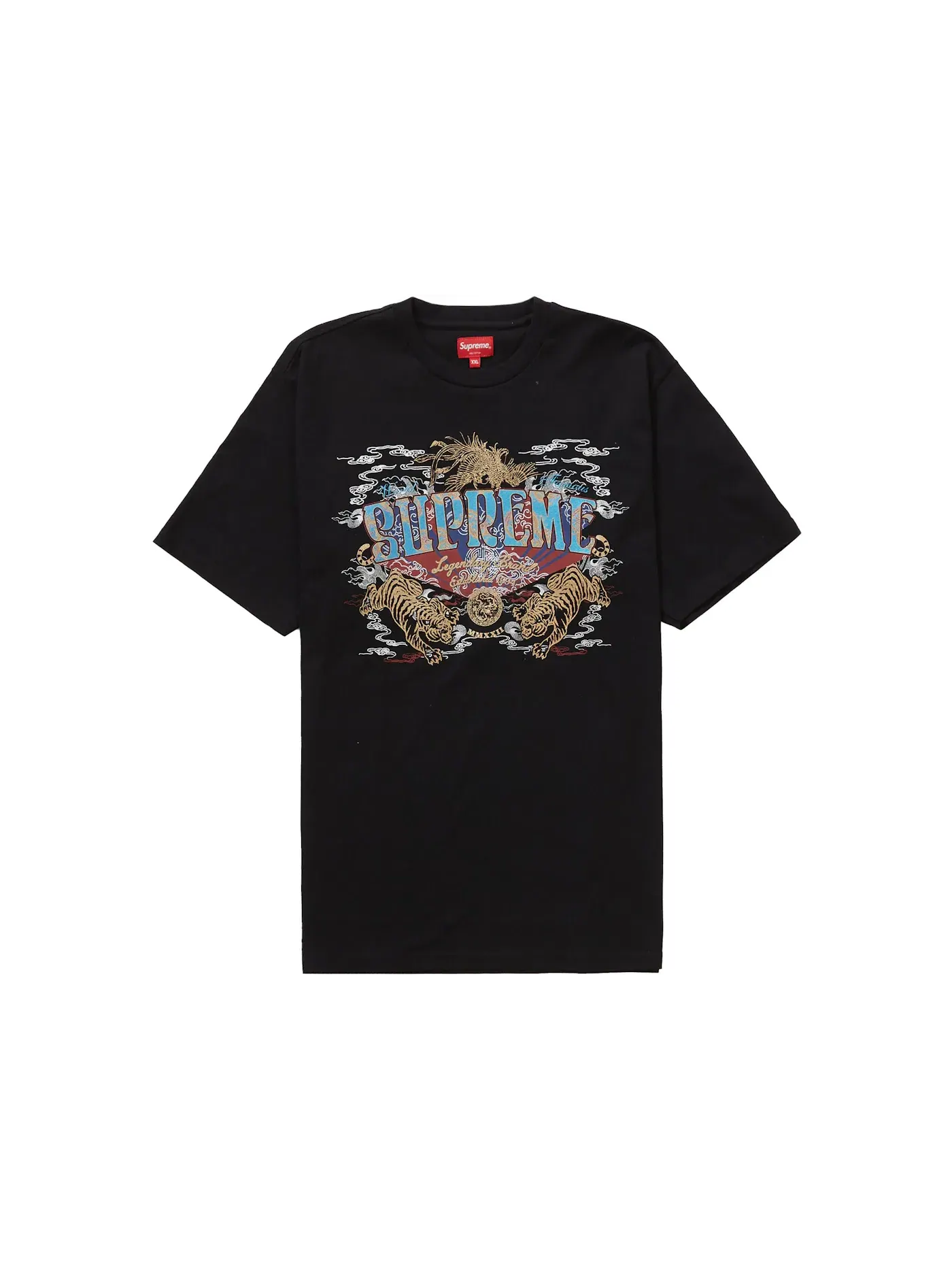 Мужская футболка с принтом Legendary Supreme — изображение 1 из 1, черный