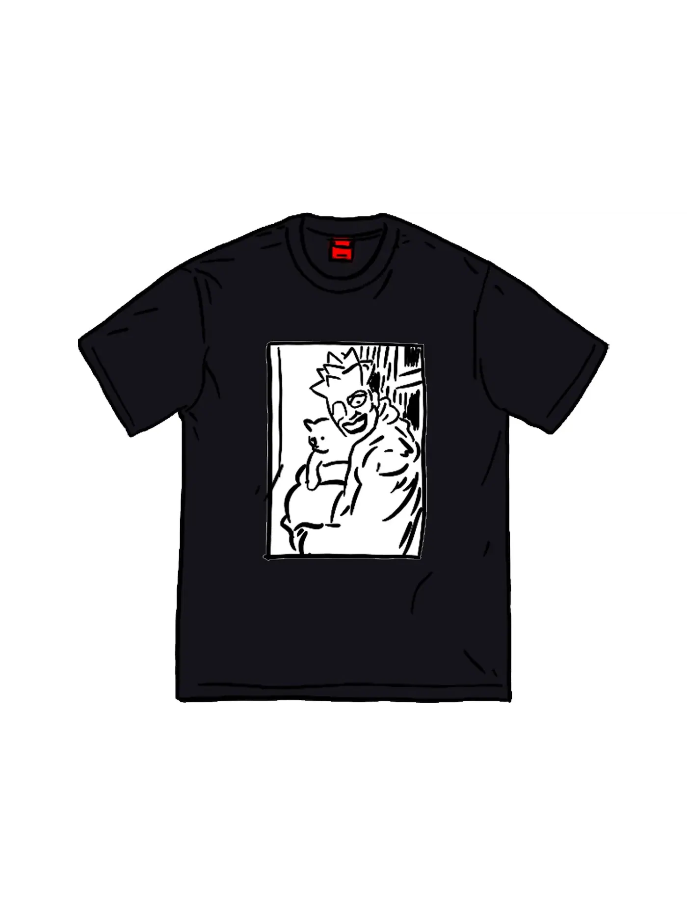 Мужская футболка с принтом Supreme Leigh Bowery Tee Black — изображение 1 из 1, черный