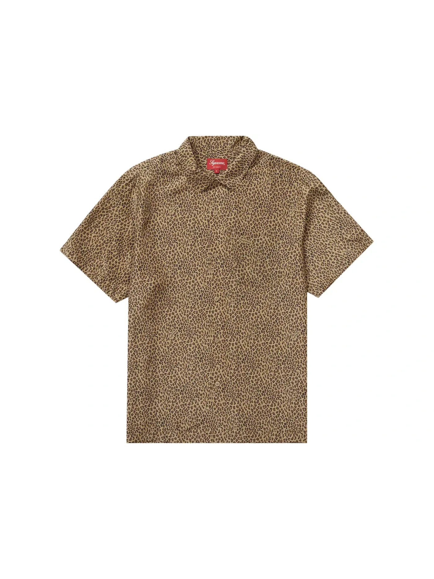 Мужская рубашка с принтом Supreme Shirt — изображение 1 из 1, бежевый