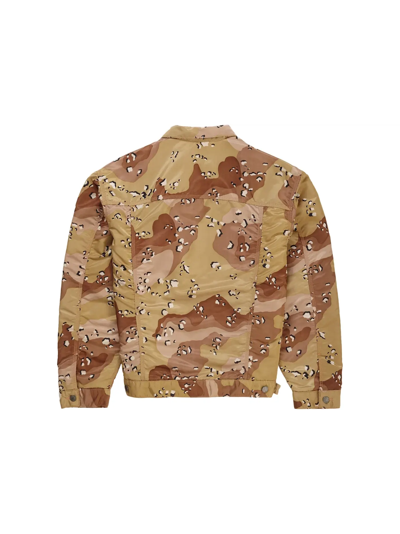 Мужская куртка-трекер с камуфляжным принтом Supreme Trucker Jacket, Chocolate Chip Camo — изображение 2 из 3