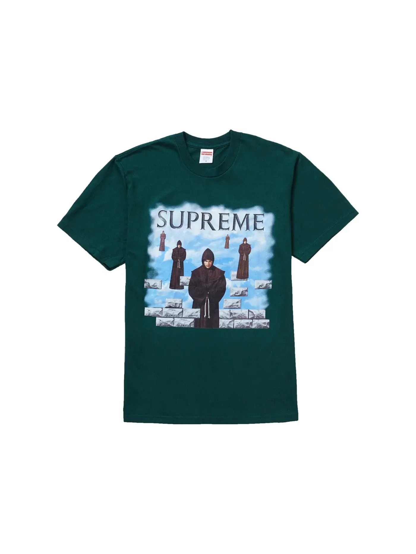 Мужская футболка с принтом Supreme Levitation Tee Supreme — изображение 1 из 1, темный зеленый