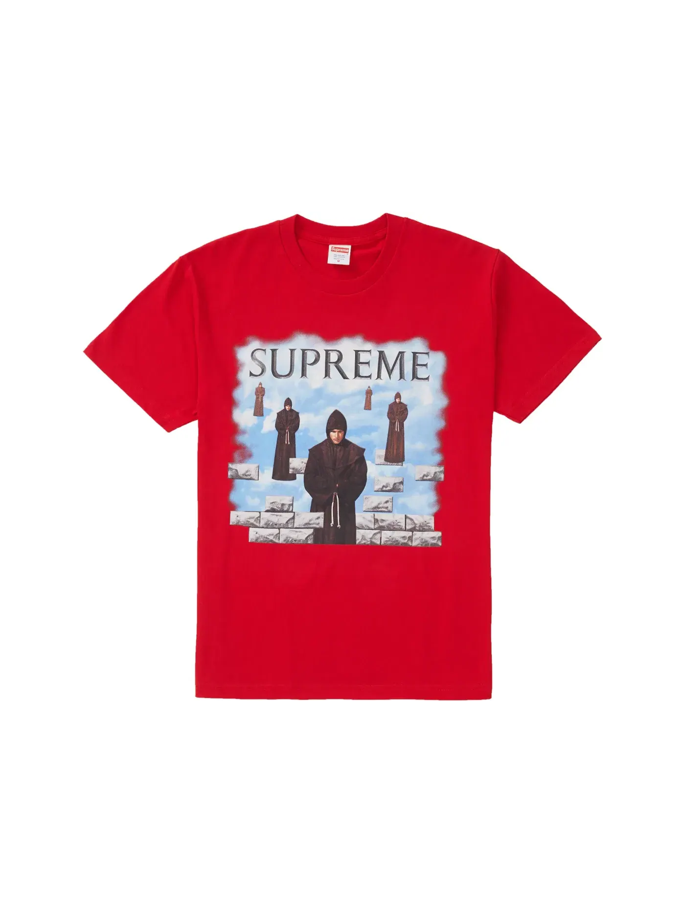 Мужская футболка с принтом Supreme Tee — изображение 1 из 1, красный