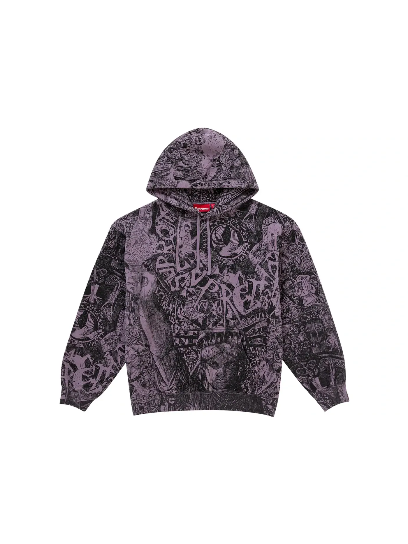 Мужской худи с капюшоном Supreme Liberty — изображение 1 из 2, фиолетовый