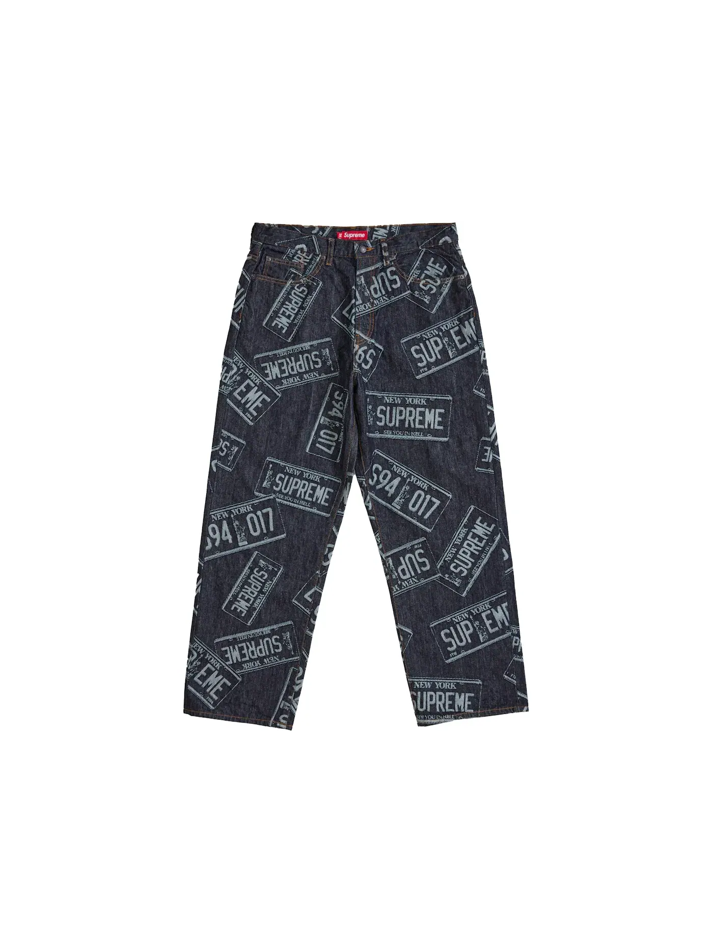 Мужские джинсы мешковатого кроя Supreme Jean — изображение 1 из 2, индиго
