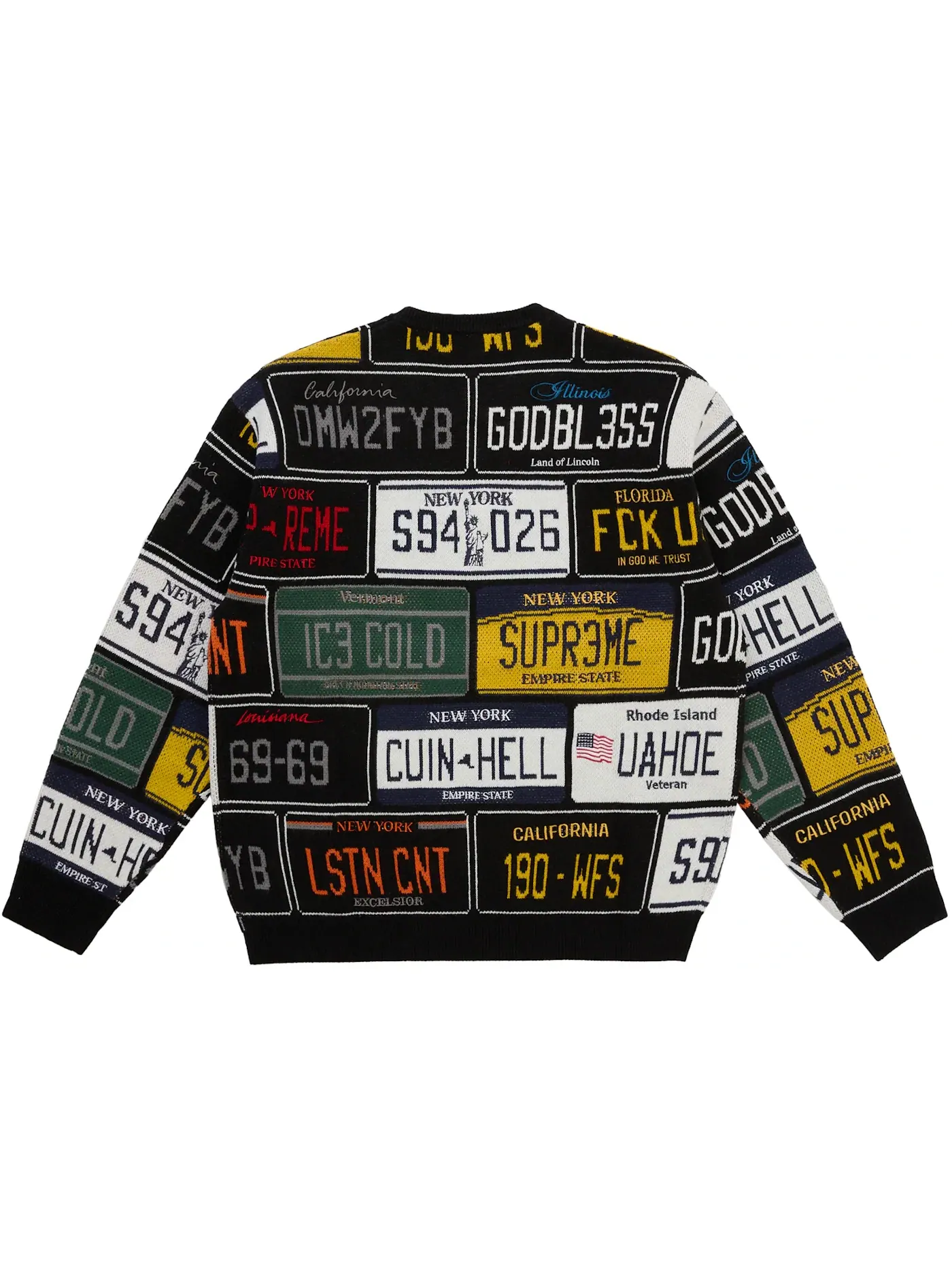 Мужской свитер с принтом Supreme Sweater — изображение 2 из 2, черный