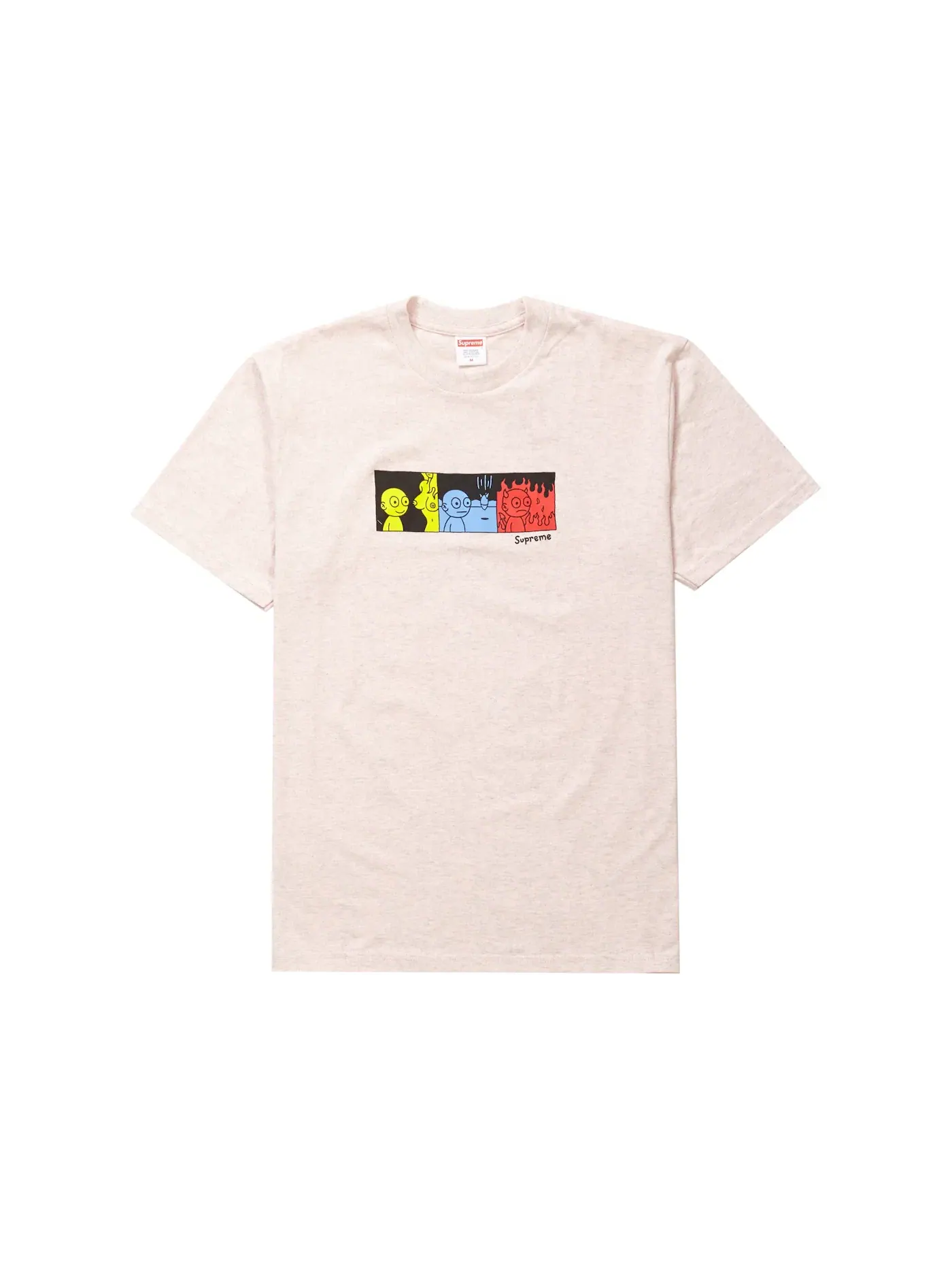 Мужская футболка с принтом Life Tee Supreme — изображение 1 из 1, светлый розовый