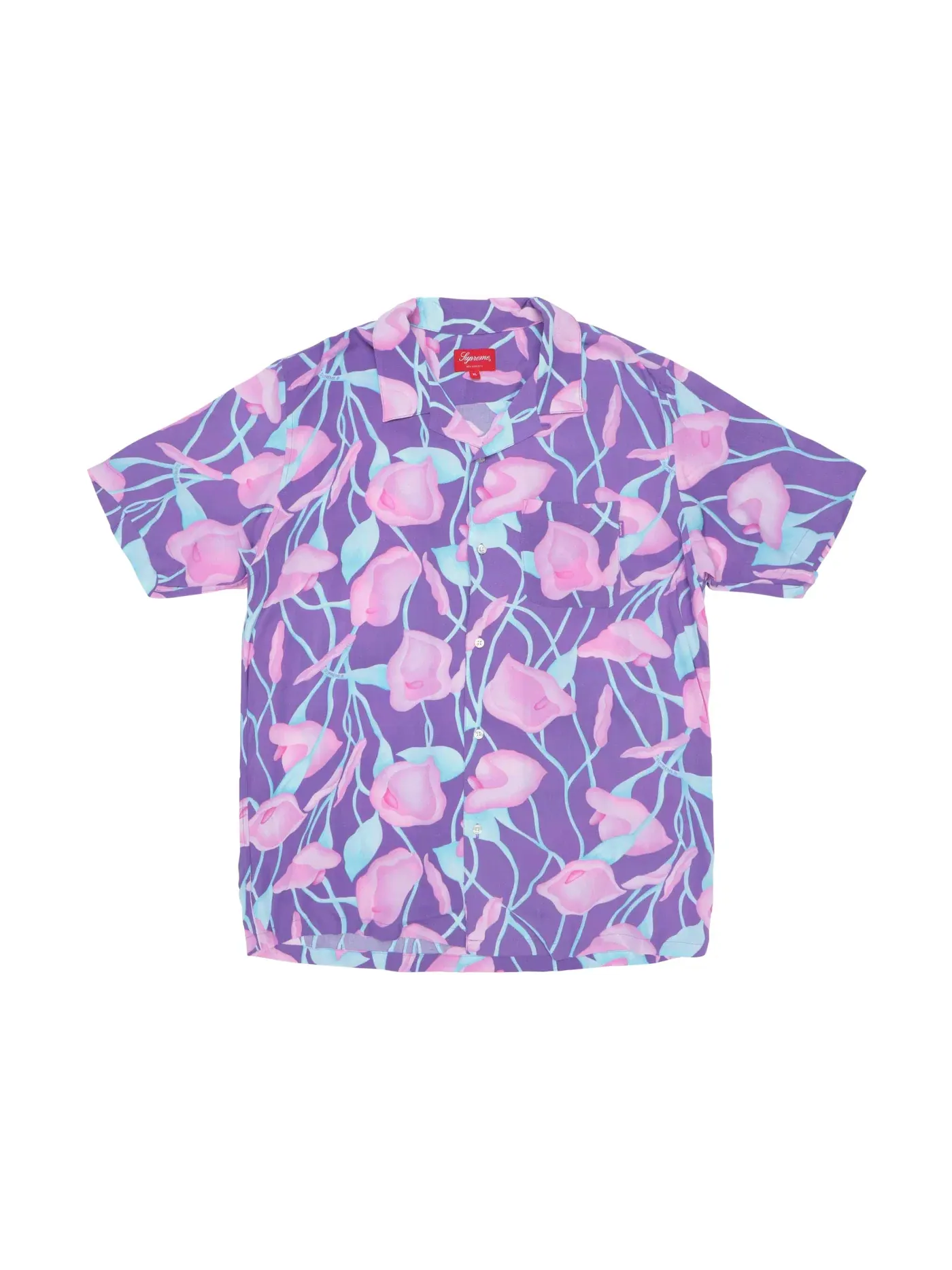 Мужская рубашка с длинным рукавом Supreme — изображение 1 из 1, фиолетовый