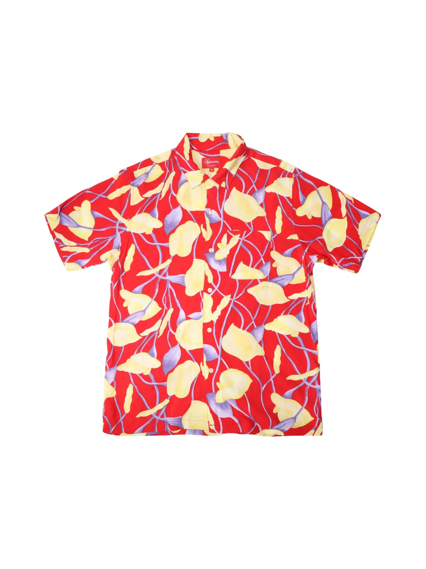 Мужская рубашка с принтом Supreme Shirt — изображение 1 из 1, красный