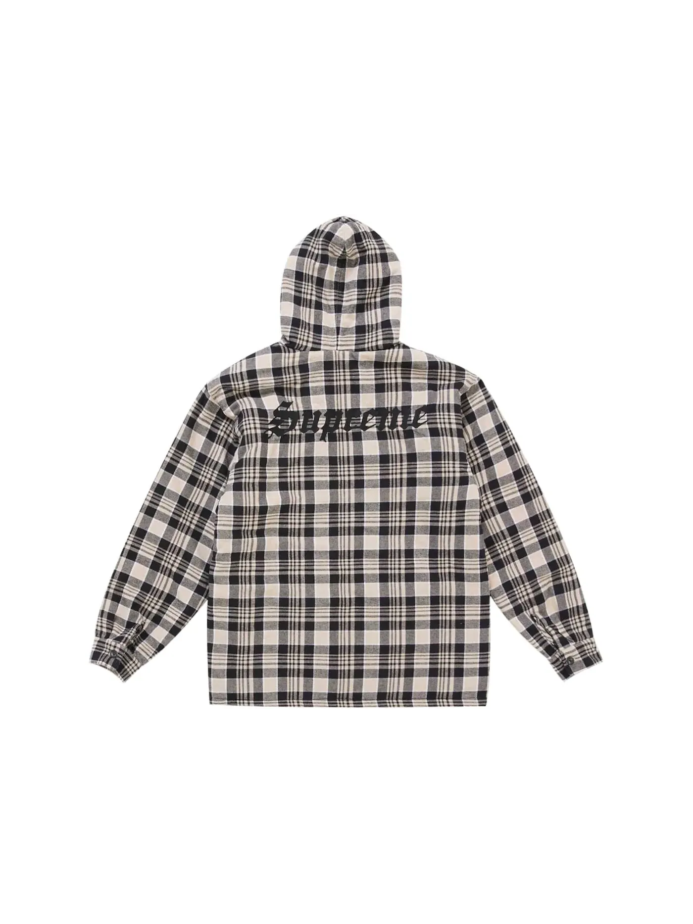 Мужская фланелевая рубашка-худи на молнии с капюшоном Supreme Shirt — изображение 3 из 3, белый