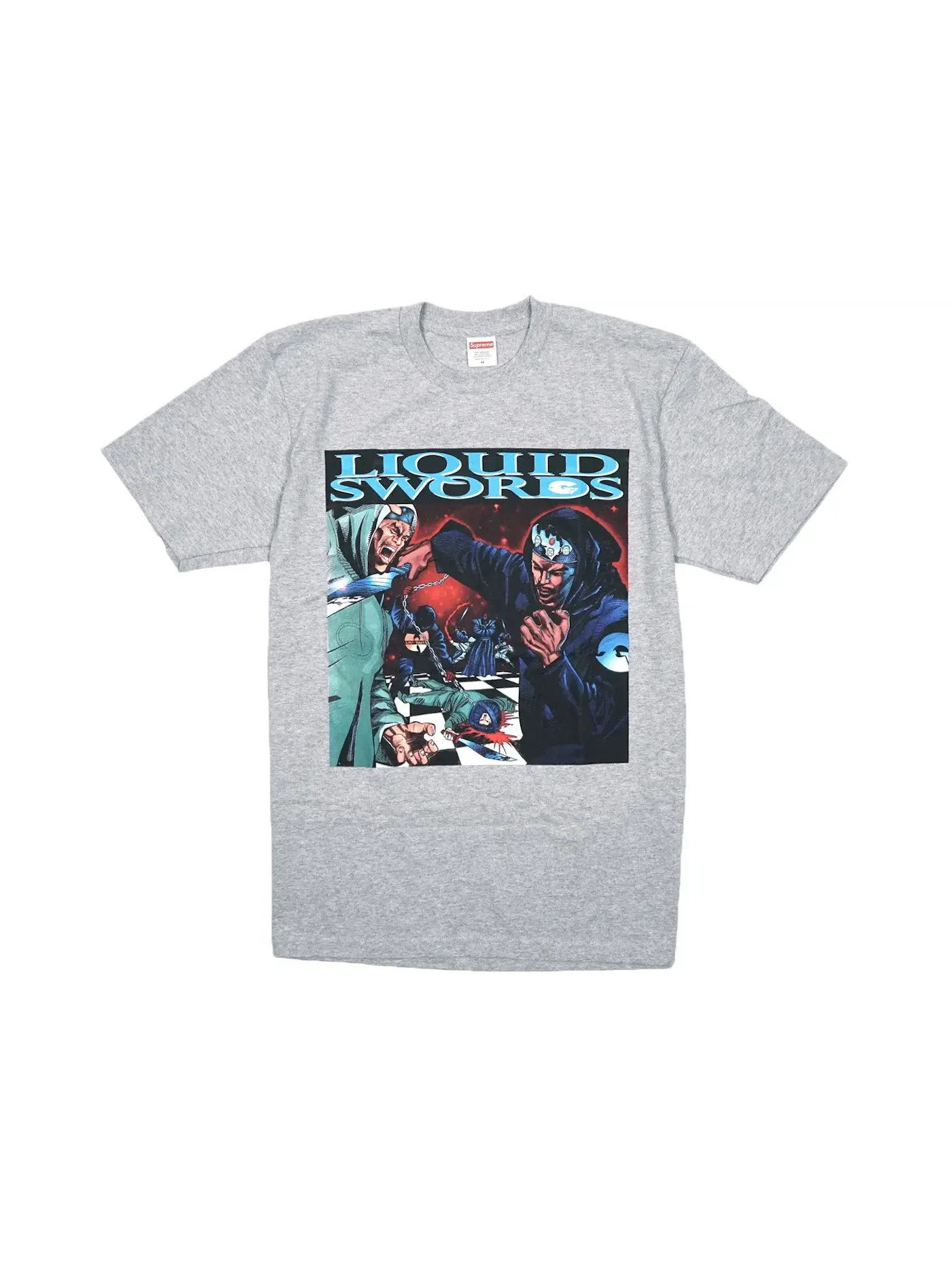 Мужская футболка с принтом Liquid Swords Supreme — изображение 1 из 2, серый