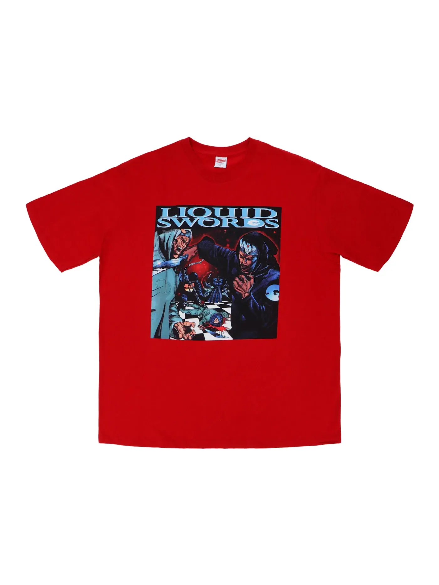Мужская футболка с принтом Liquid Swords Tee Supreme — изображение 1 из 1, красный