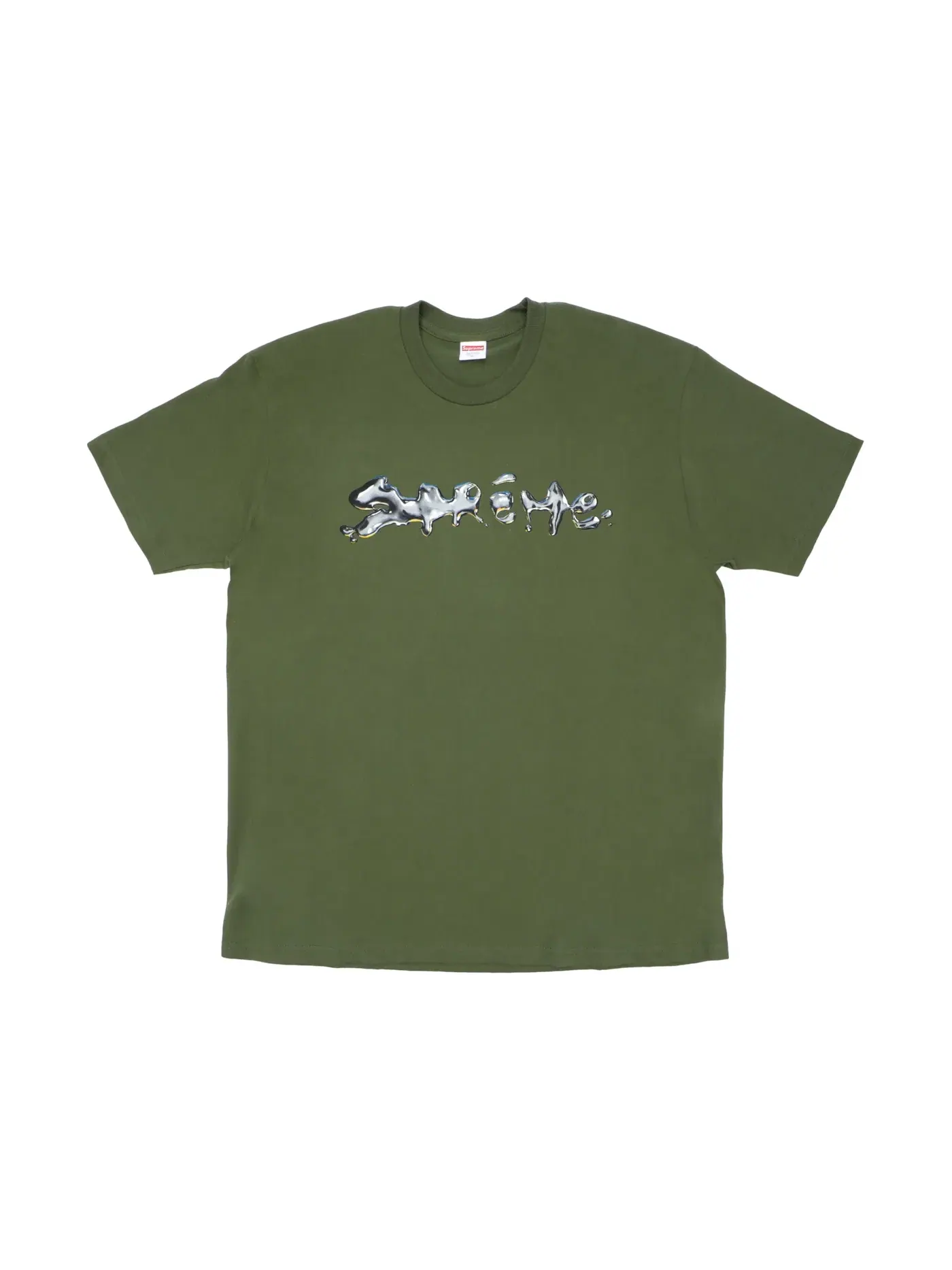 Мужская футболка с принтом Liquid Tee Supreme — изображение 1 из 1, оливковый