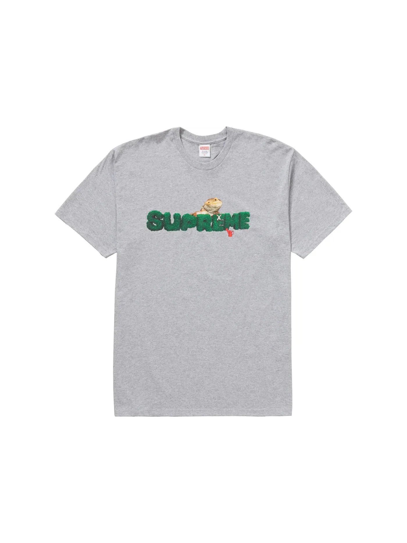 Мужская футболка с принтом Supreme Tee — изображение 1 из 1, серый