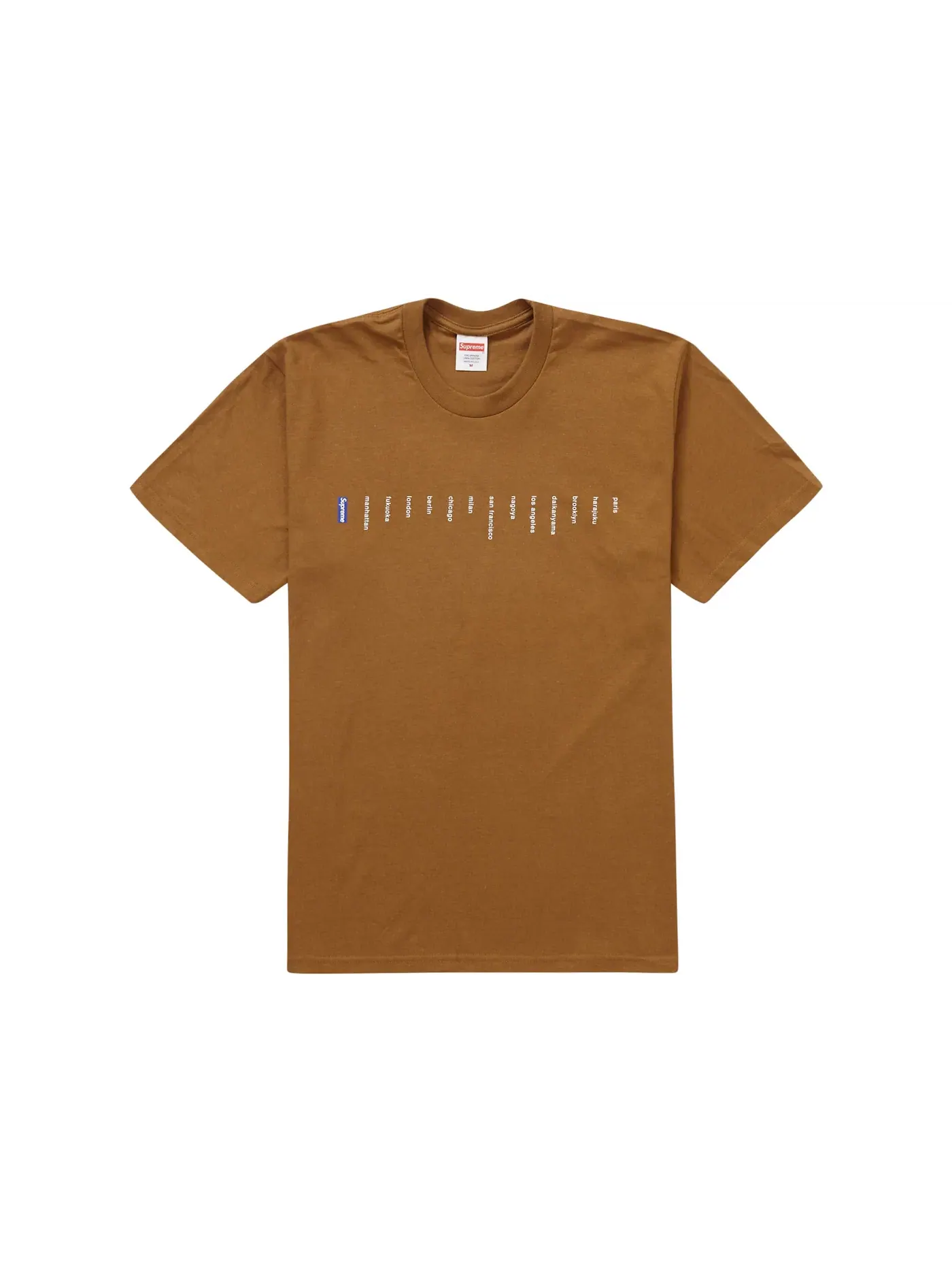 Мужская футболка Supreme Tee — изображение 1 из 1, коричневый