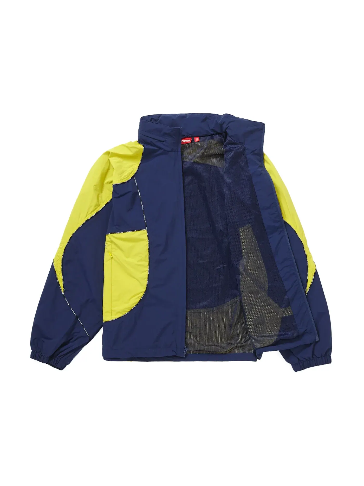Мужская куртка с капюшоном и лампасами Supreme Navy — изображение 2 из 3