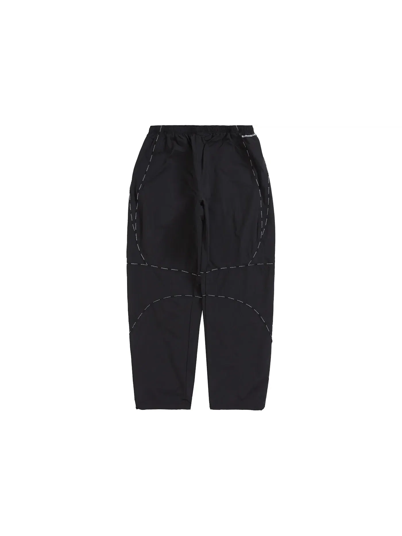 Мужские спортивные штаны Supreme Logo Piping Track Pant — изображение 1 из 2, черный