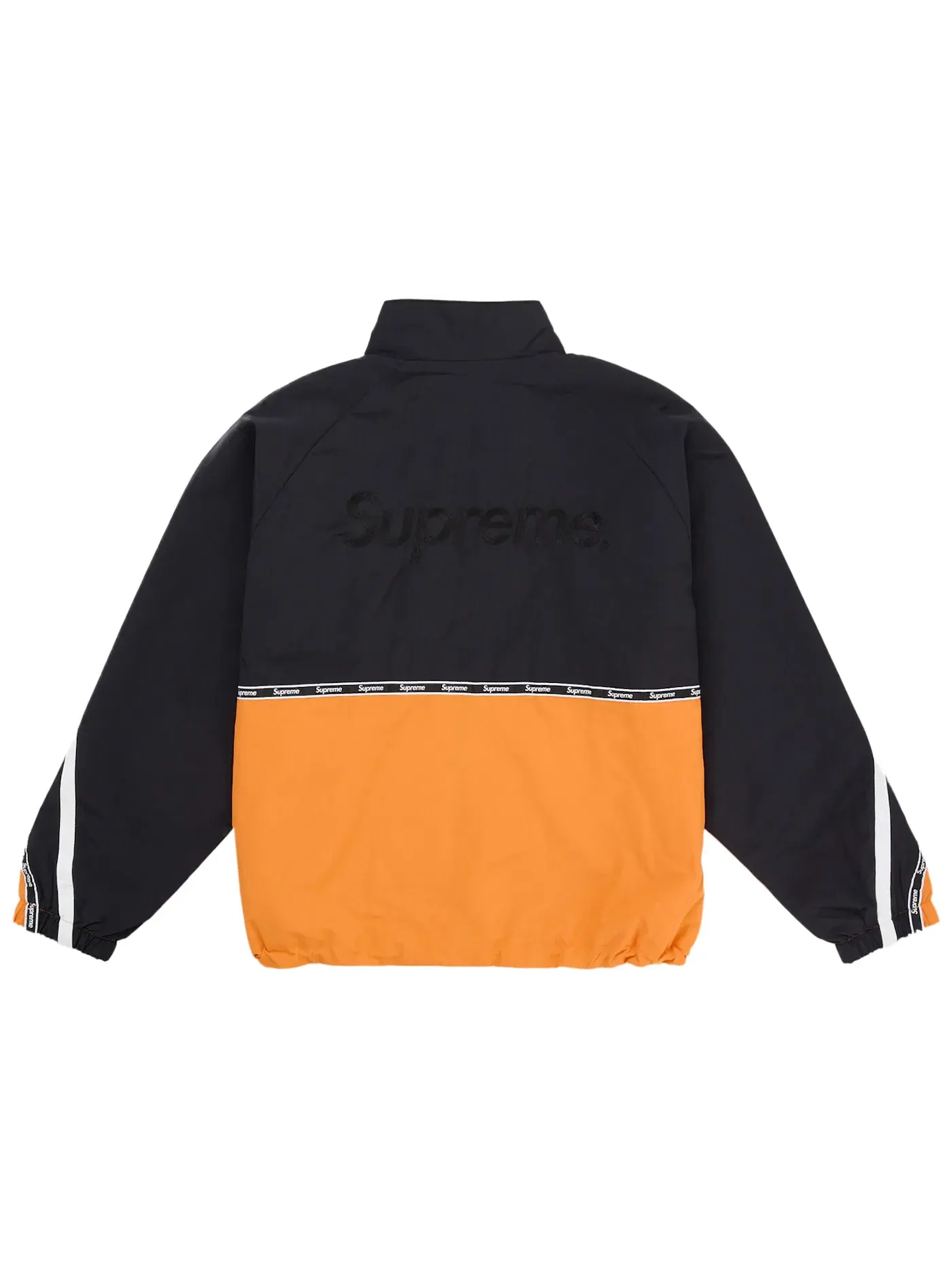 Мужская куртка с принтом Supreme Logo Taping Track Jacket — изображение 3 из 3, оранжевый