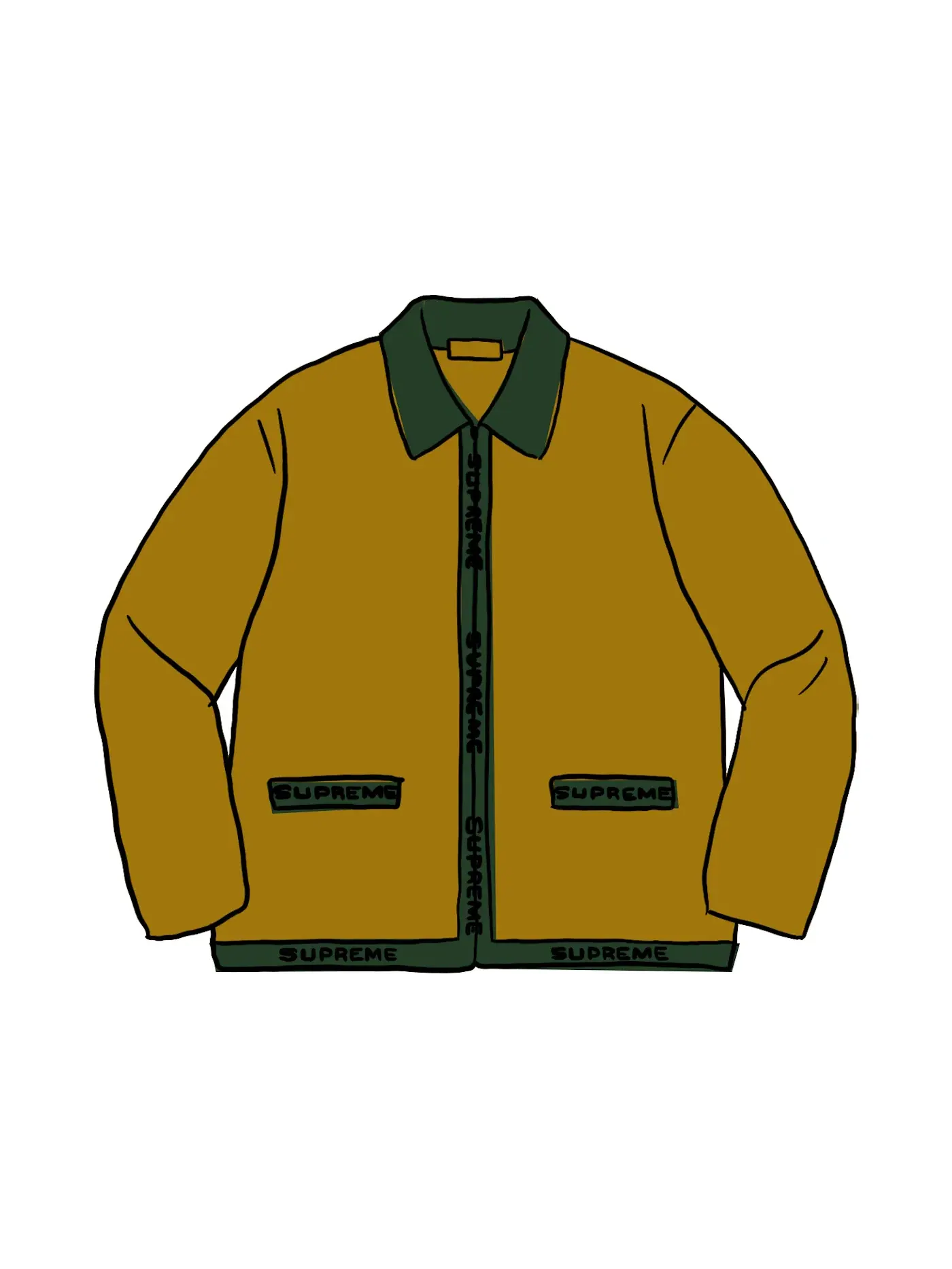 Мужской кардиган Supreme Cardigan — изображение 1 из 1, оливковый