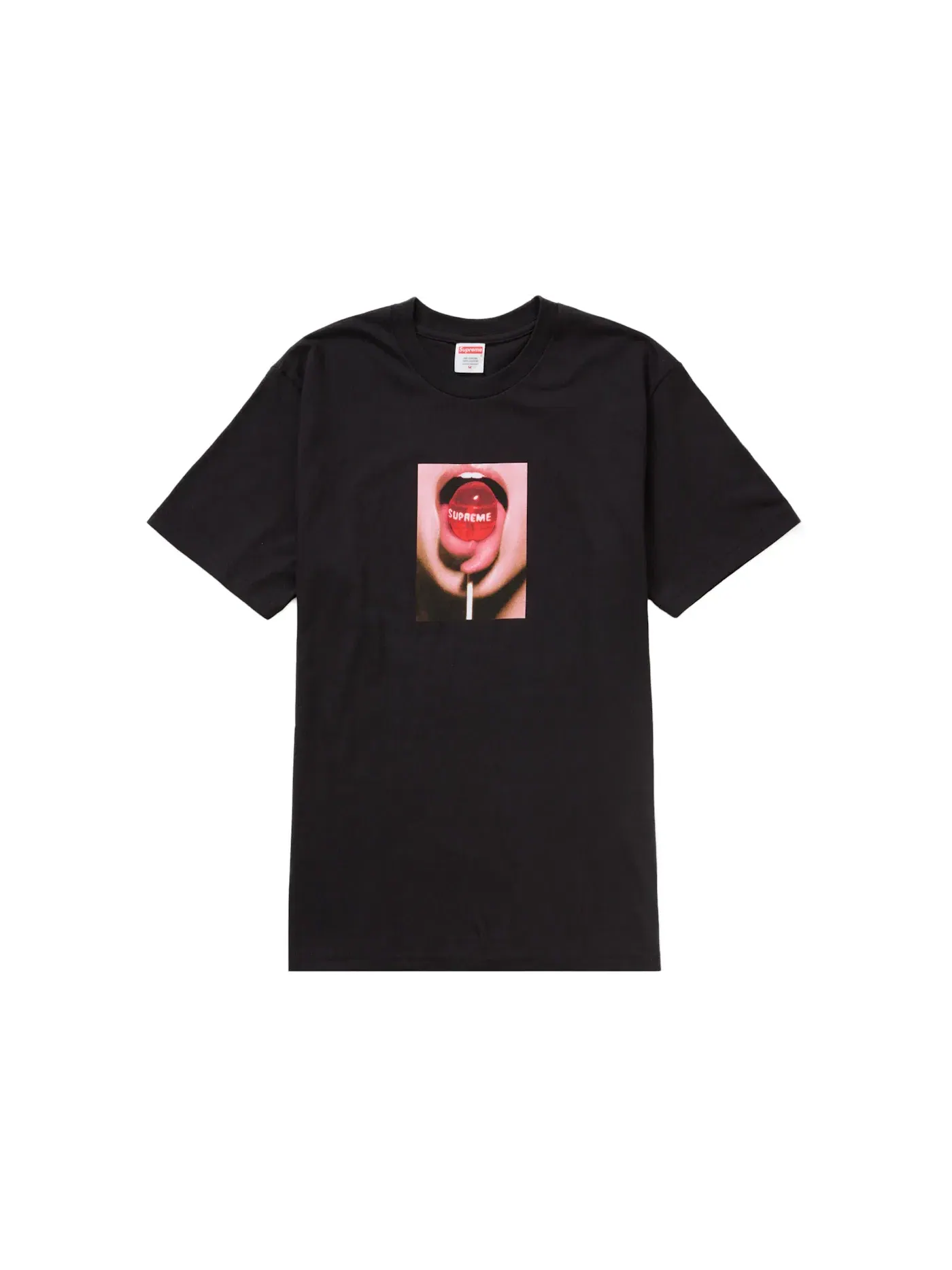 Мужская футболка с принтом Supreme Lollipop Tee — изображение 1 из 1, черный