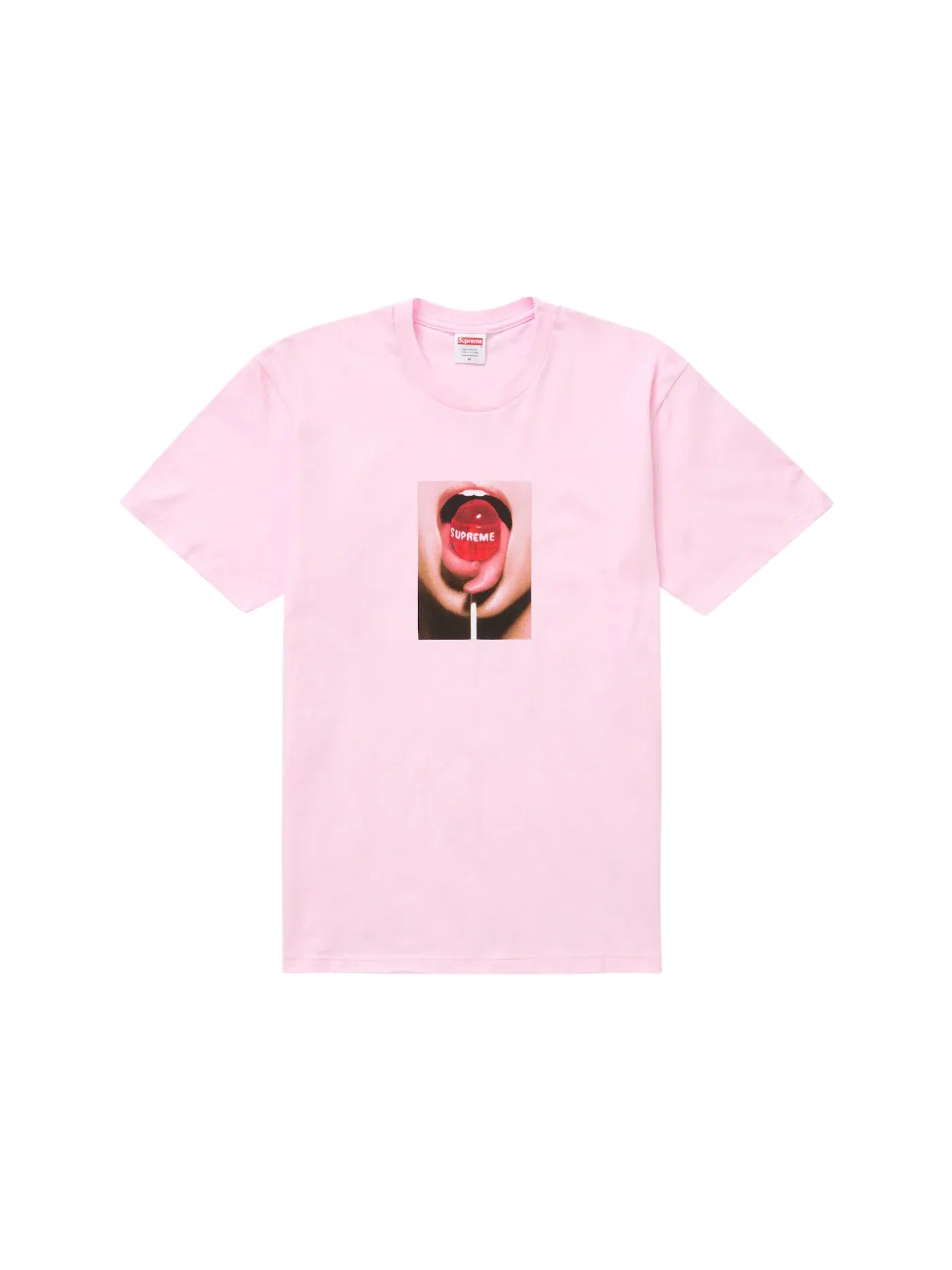 Мужская футболка с принтом Supreme Tee — изображение 1 из 1, розовый