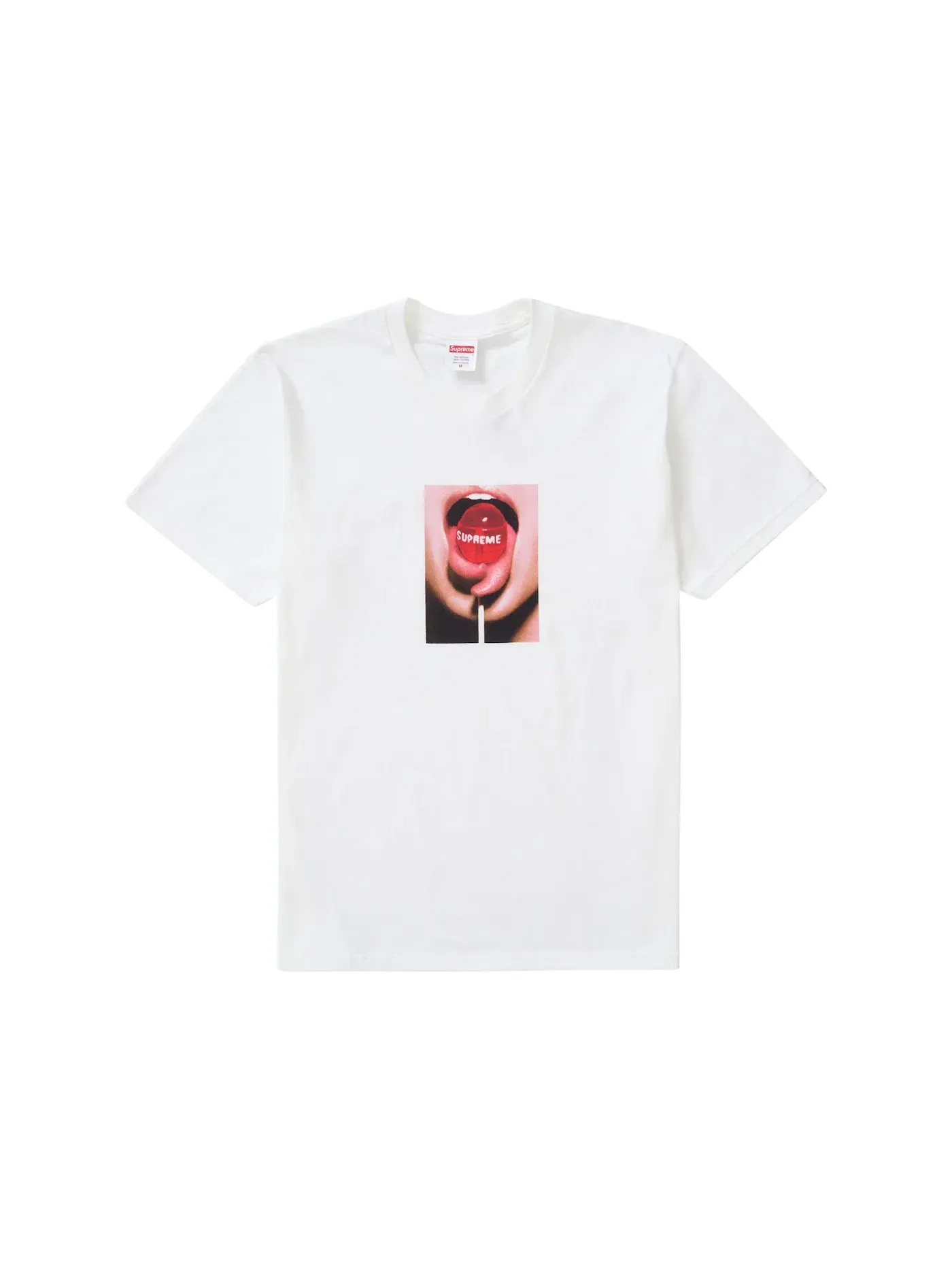 Мужская футболка с принтом Supreme Lollipop Tee — изображение 1 из 1, белый