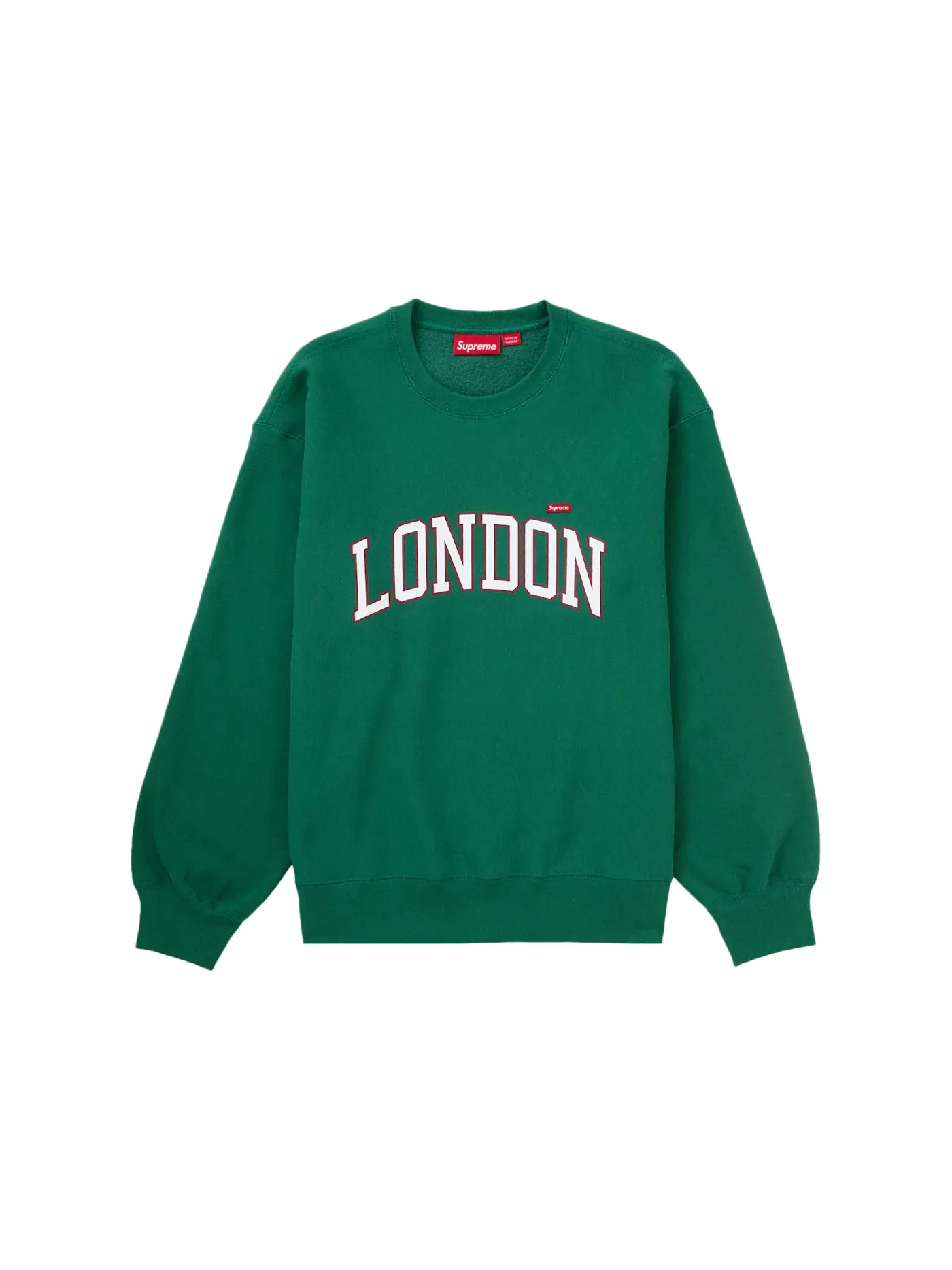 Мужской свитшот с круглым вырезом Supreme Crewneck — изображение 1 из 1, зеленый
