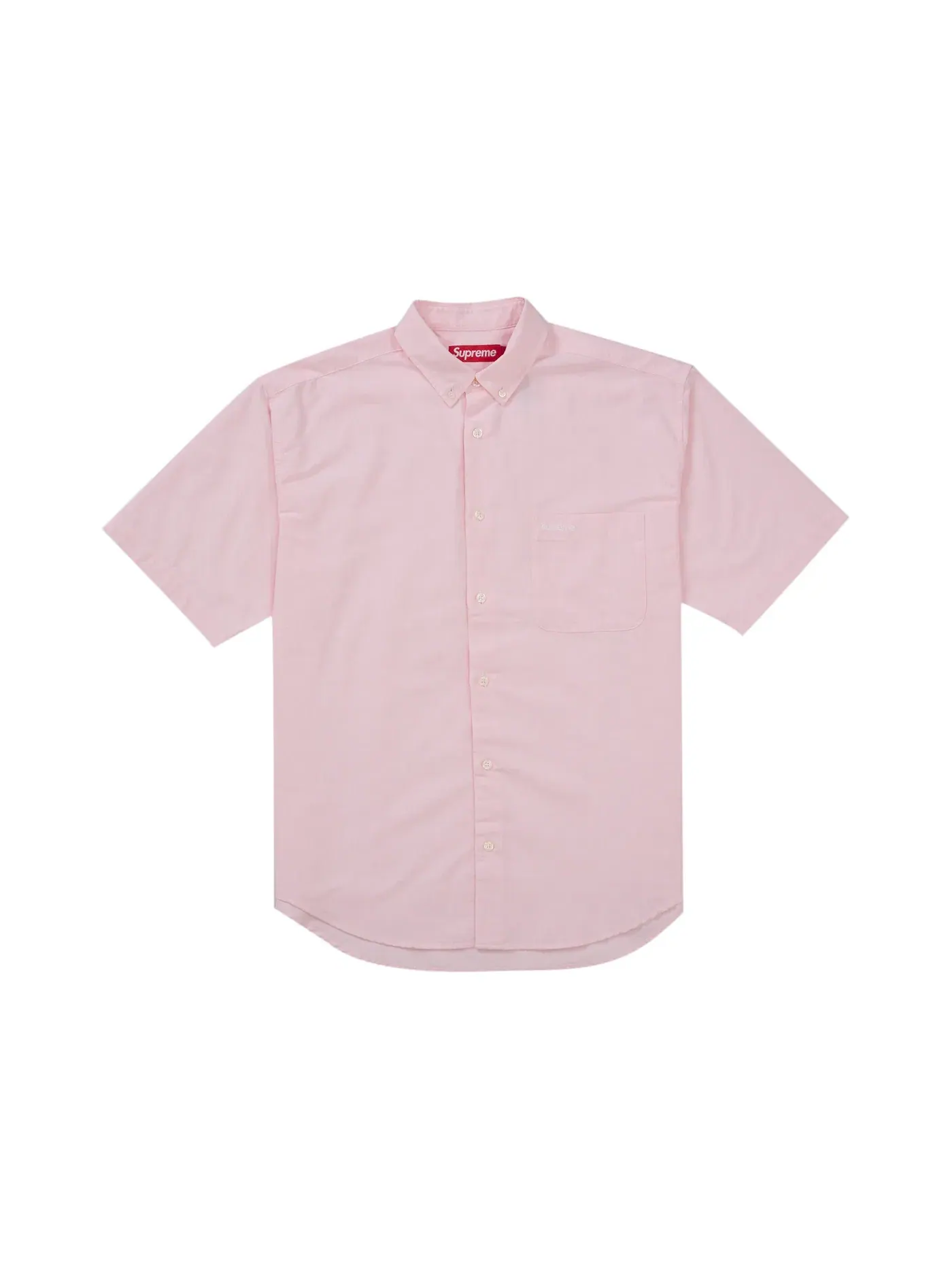 Мужская рубашка свободного кроя с коротким рукавом Supreme Shirt (FW26) — изображение 1 из 2, розовый