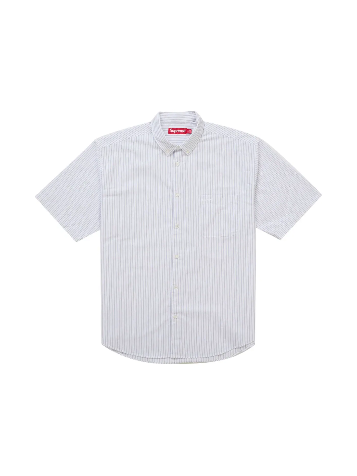 Мужская рубашка свободного кроя с коротким рукавом Supreme Shirt (FW26) — изображение 1 из 2, полоса
