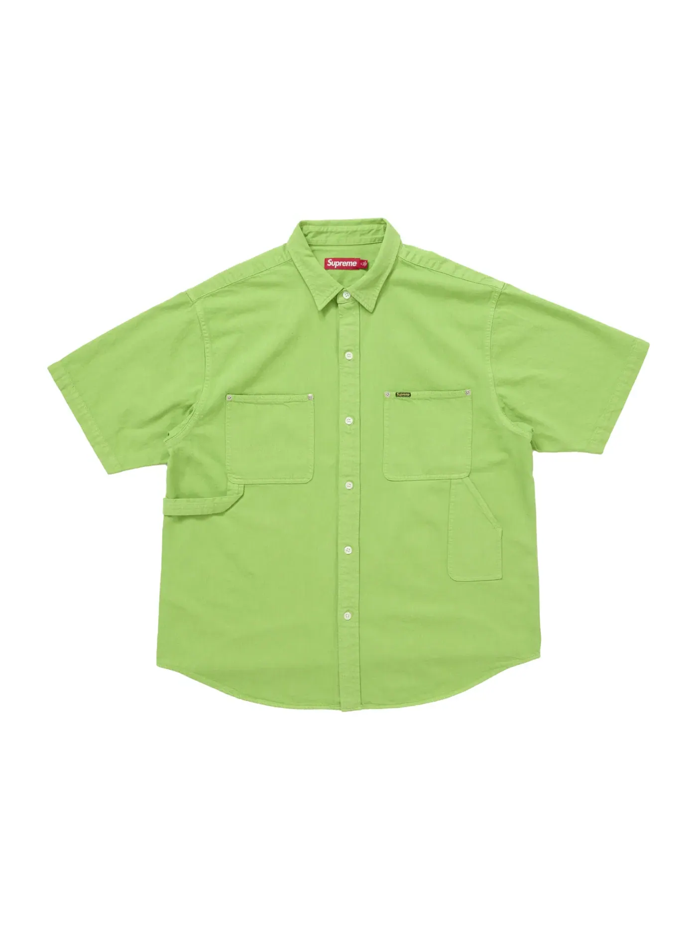 Мужская рубашка с коротким рукавом свободного кроя Supreme Shirt (SS25) — изображение 1 из 1, зеленый
