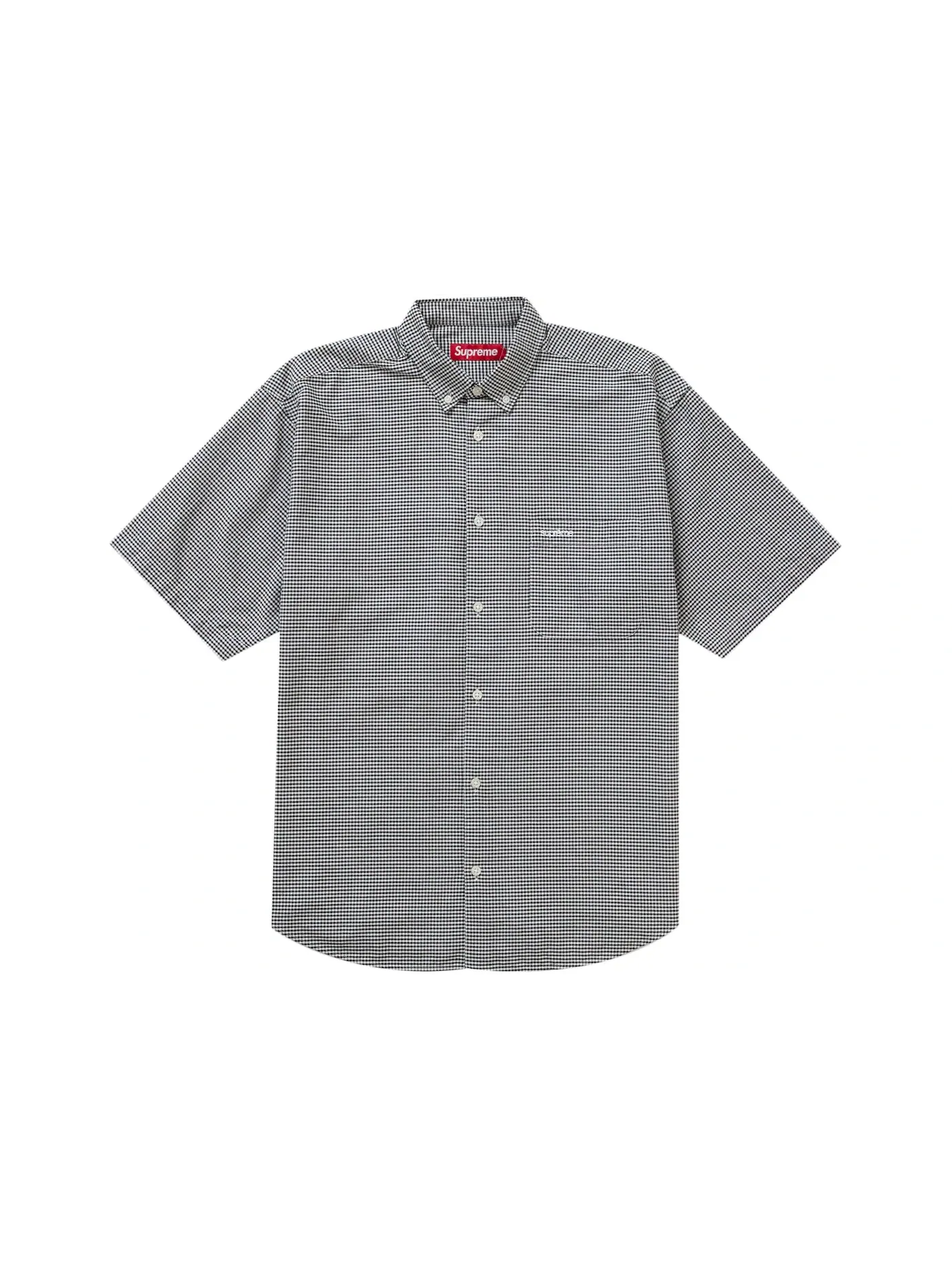 Мужская рубашка с коротким рукавом в клетку Gingham Supreme — изображение 1 из 1
