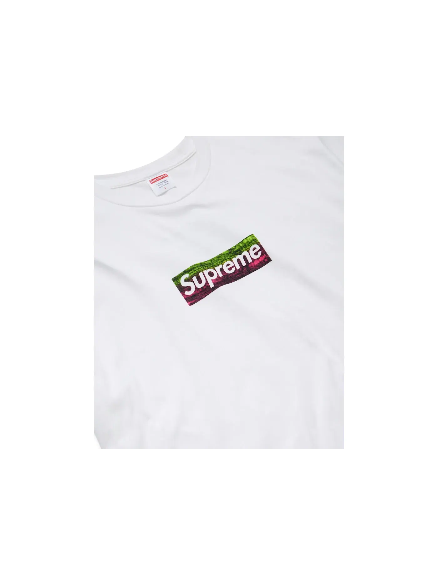 Мужская футболка Supreme Los Angeles Fire Relief Box Logo Tee — изображение 3 из 6, белый