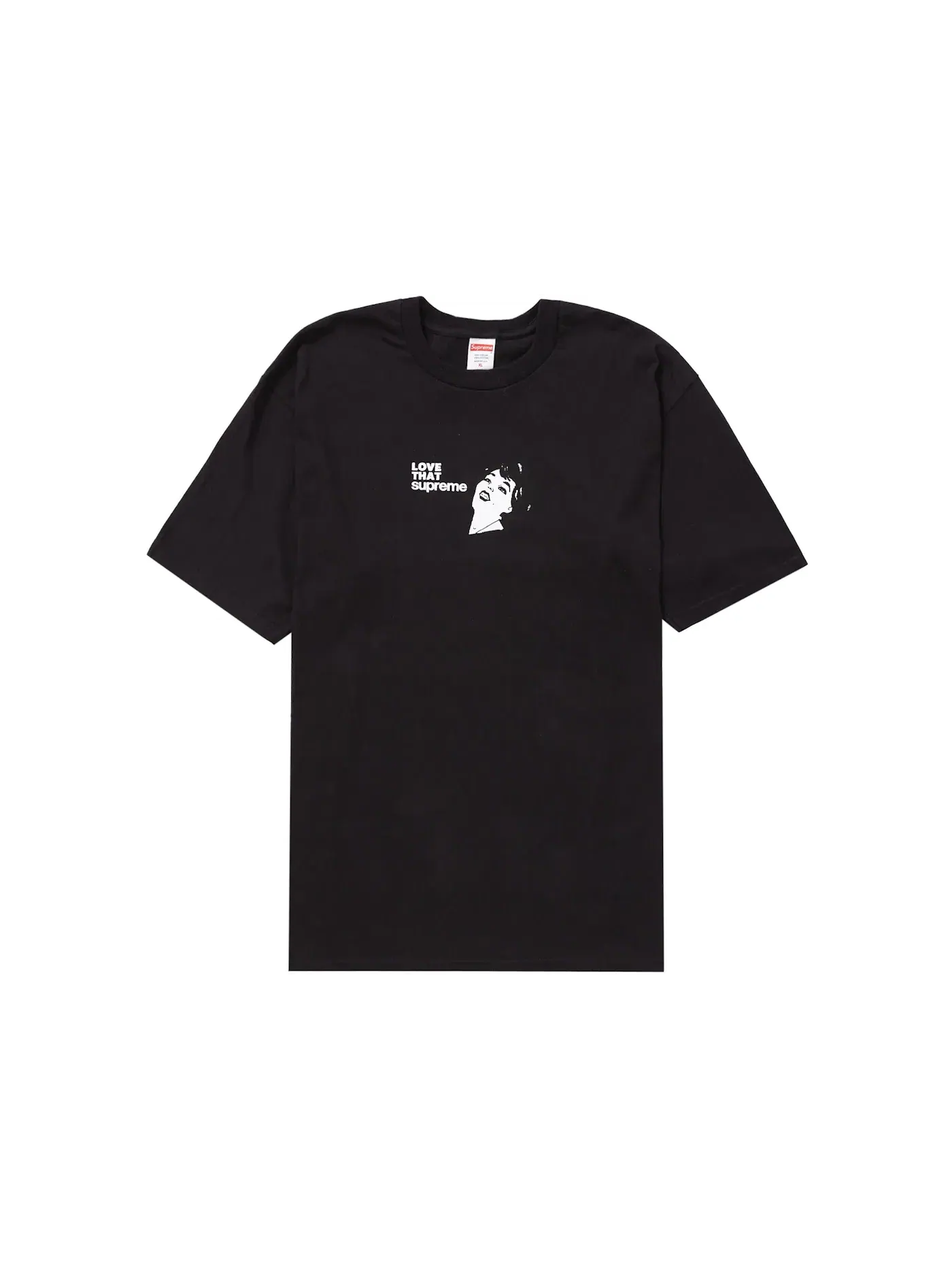 Мужская футболка с принтом Supreme Love That Tee — изображение 1 из 1, черный