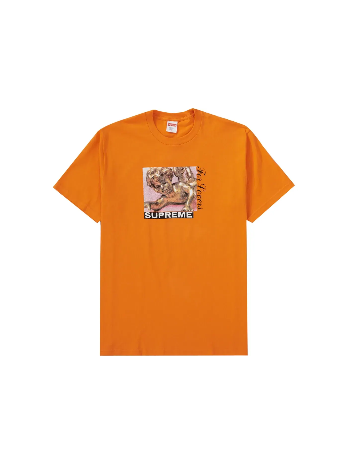 Мужская футболка с принтом Supreme Tee — изображение 1 из 1, оранжевый