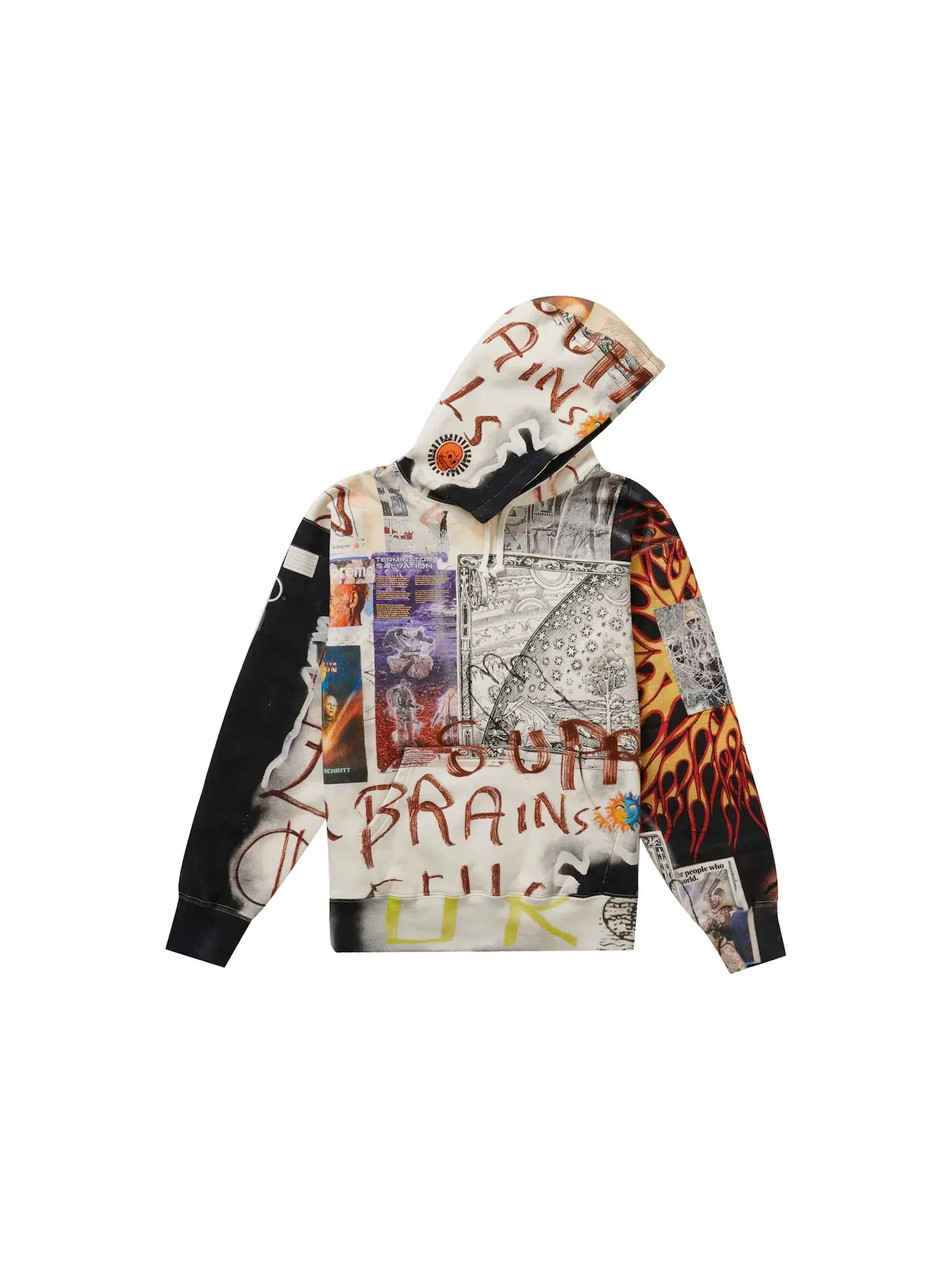 Мужской худи с принтом Supreme Hooded Sweatshirt — изображение 2 из 3, мульти