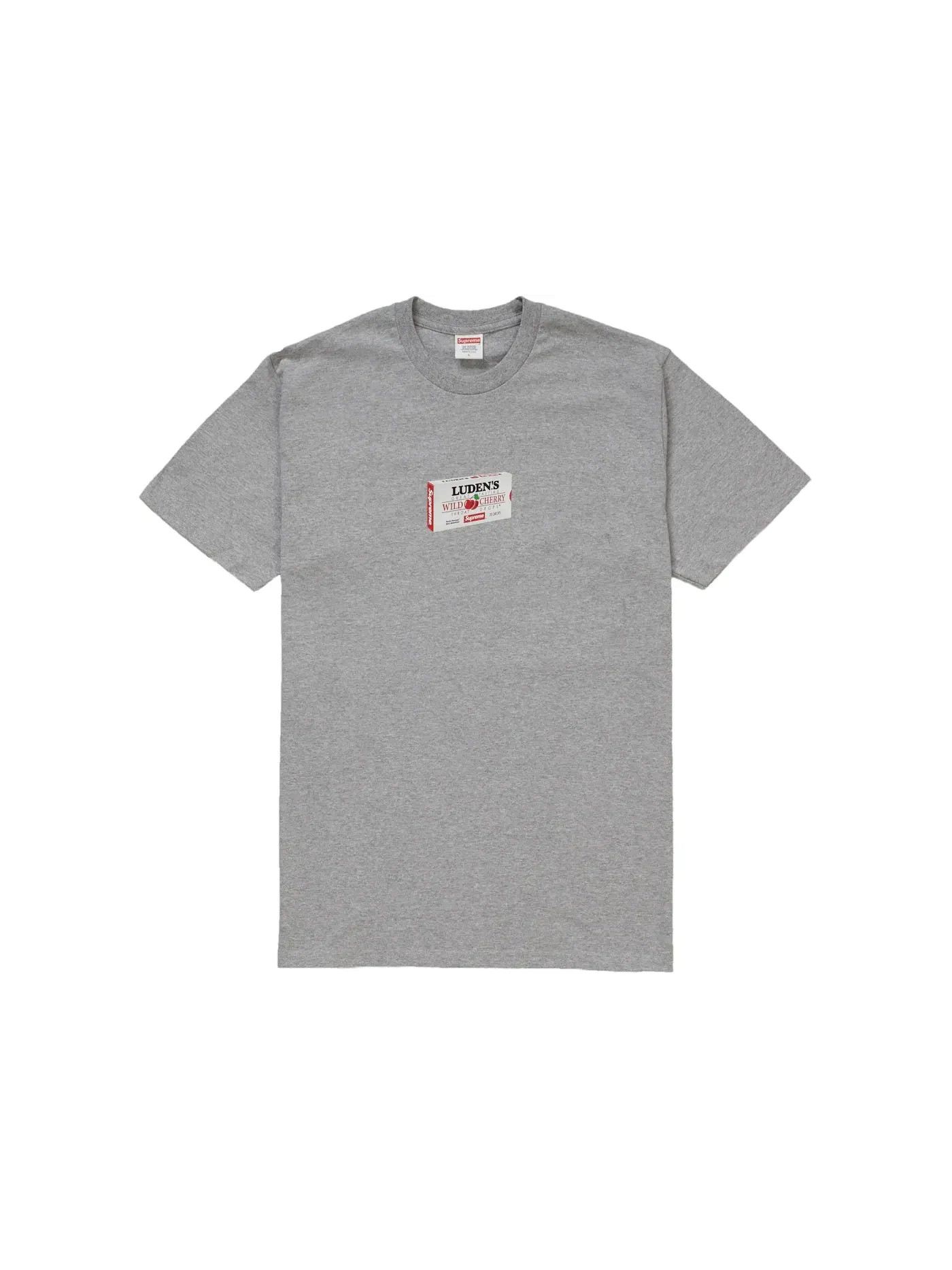 Мужская футболка с принтом Supreme Tee — изображение 1 из 1, серый