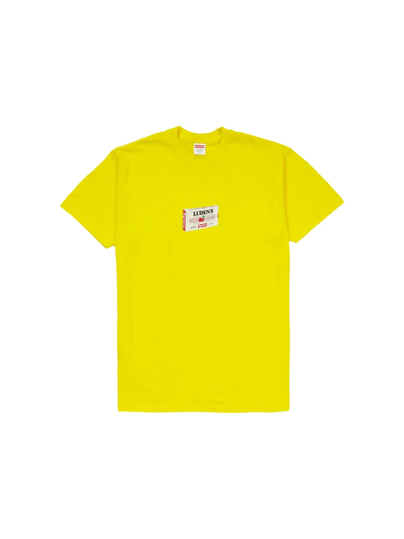 Мужская футболка с принтом Supreme Tee — изображение 1 из 1, желтый