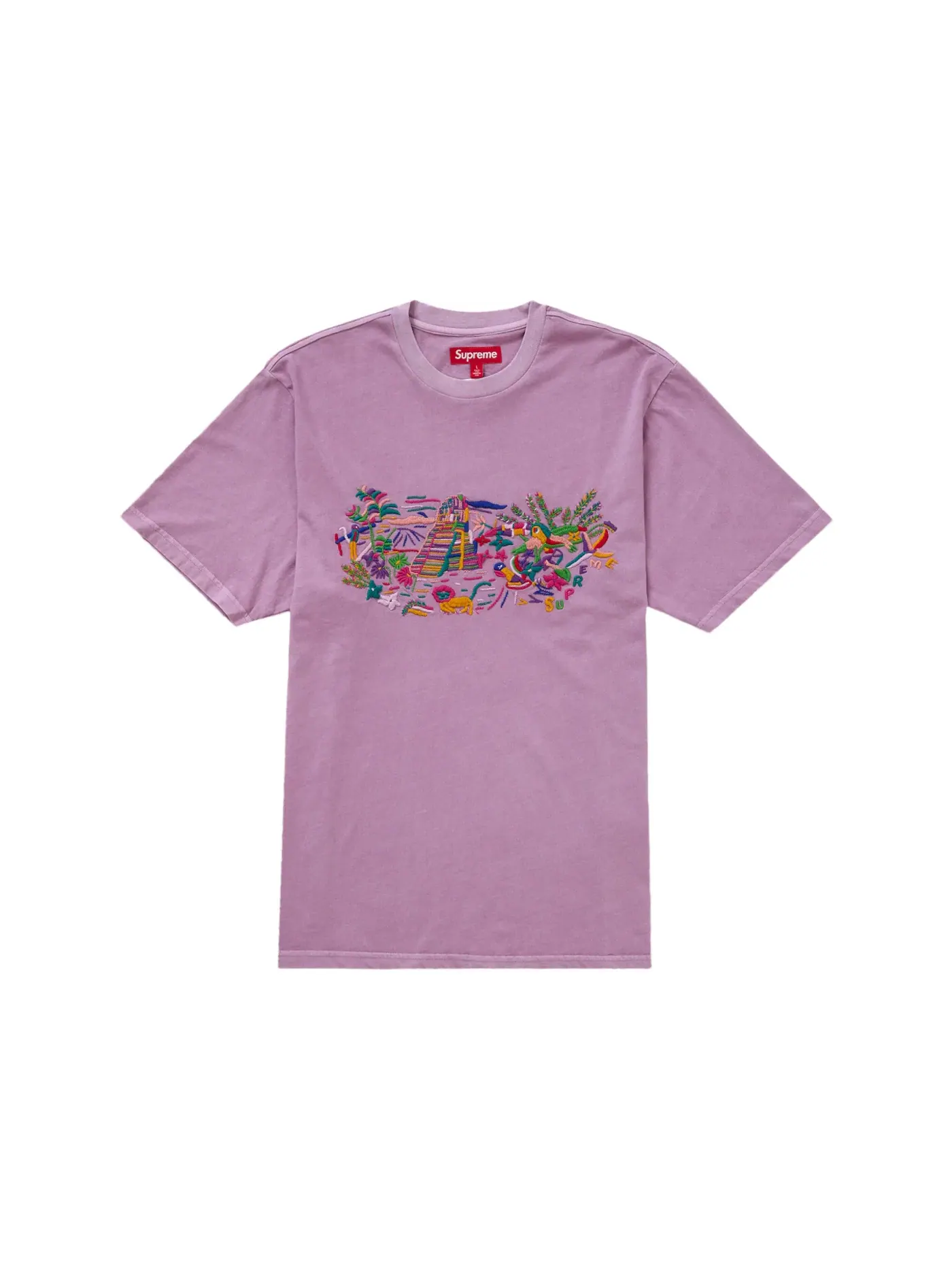 Мужская футболка Supreme Machu Picchu S/S Top — изображение 1 из 1, фиолетовый