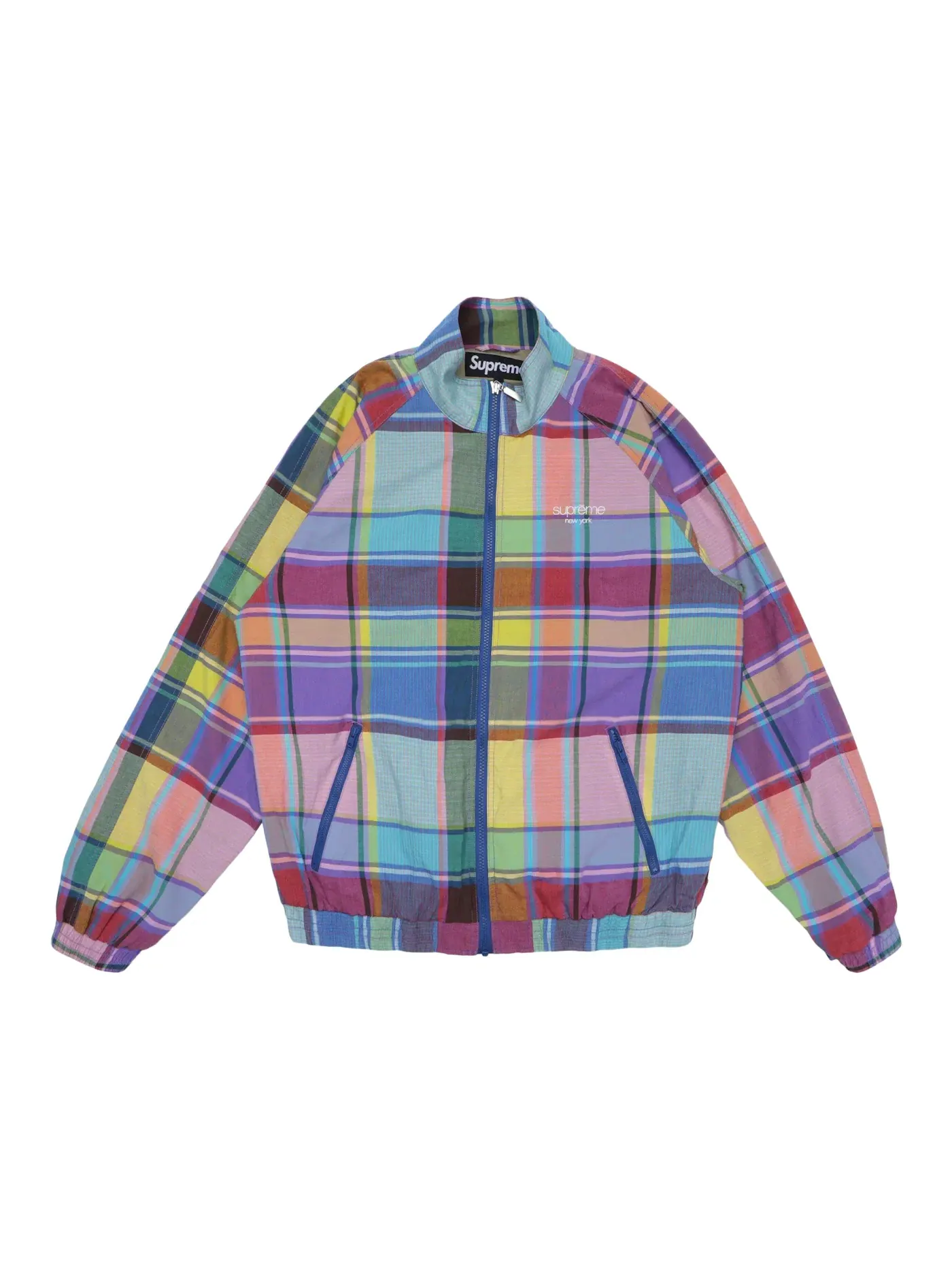 Мужская куртка с принтом Supreme Madras Track Jacket — изображение 1 из 1, мульти