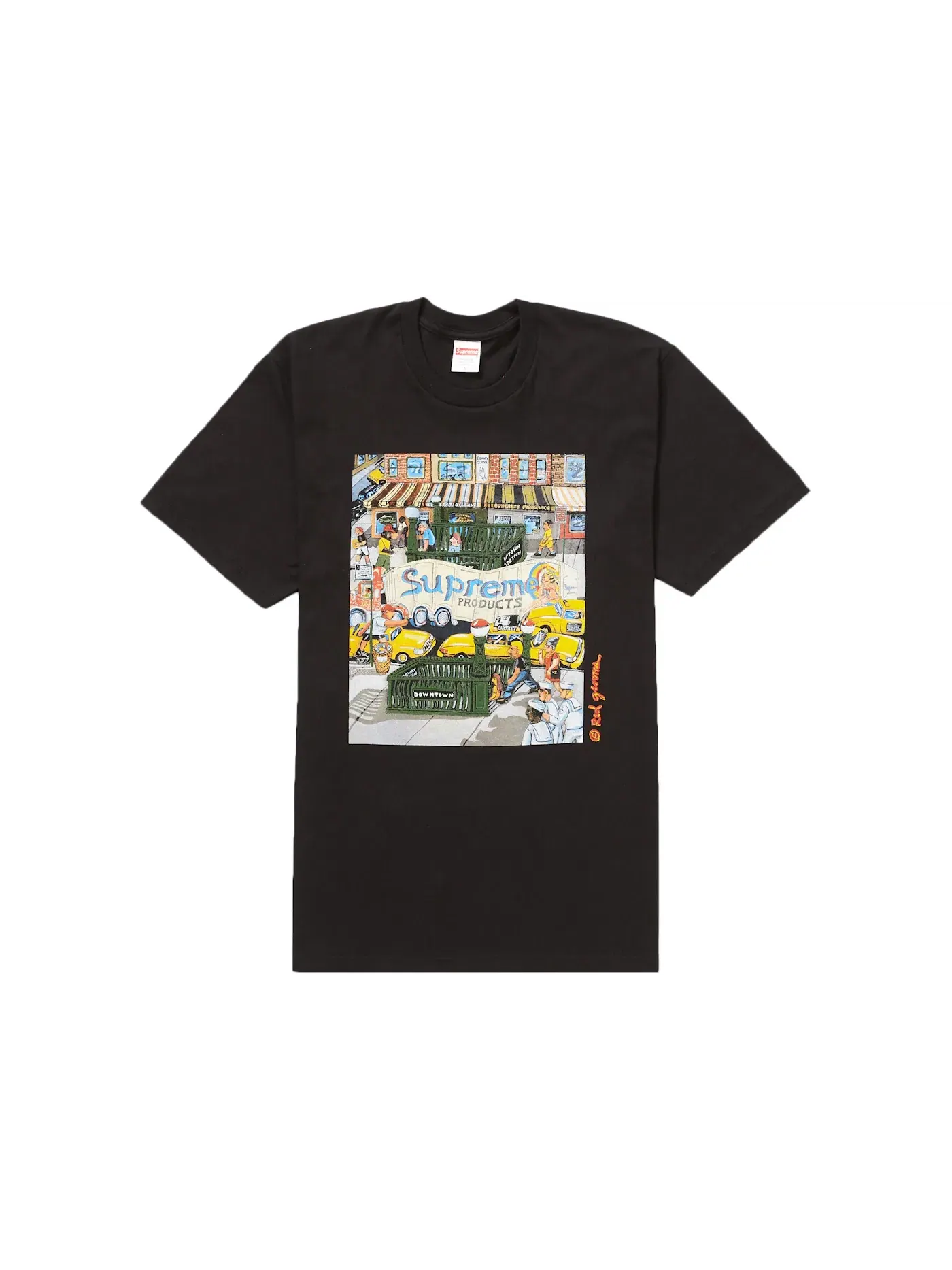 Мужская футболка с принтом Supreme Tee — изображение 1 из 2, черный
